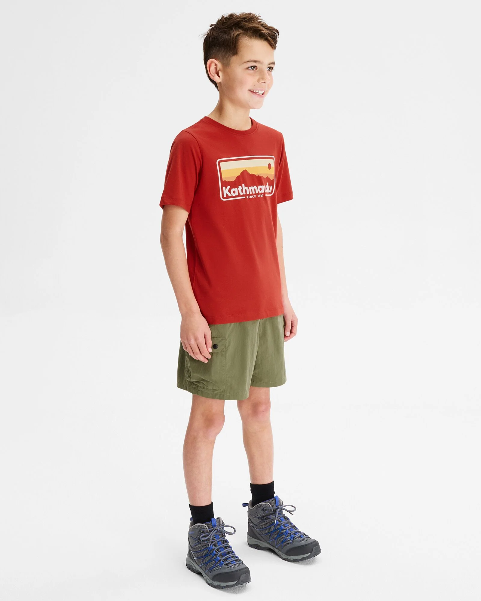 Boys' '70s Logo Organic Cotton T-shirt - Spicy Chilli Pepper