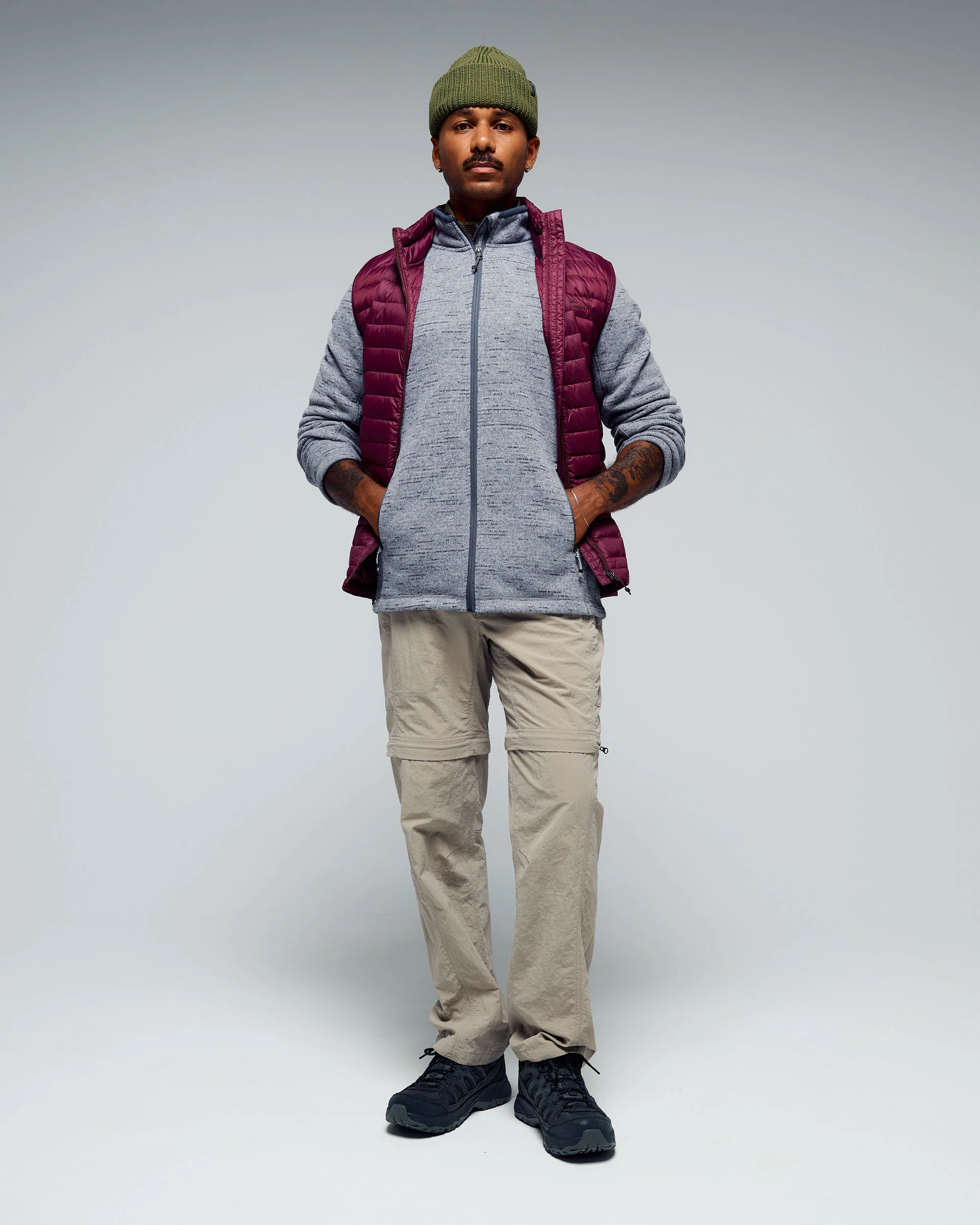 Men's Aikman Fleece Jacket - Steel Grey Marle
