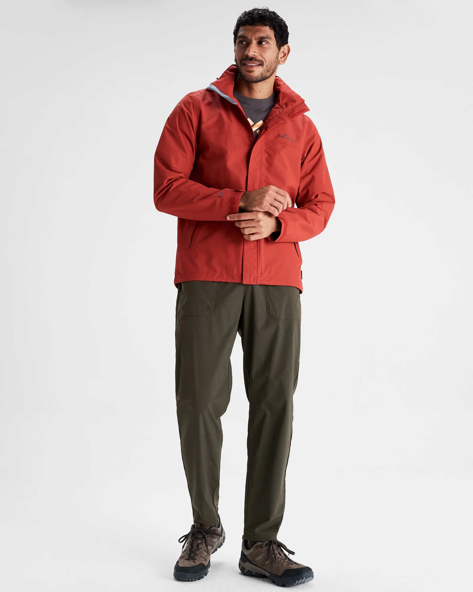 Men's Andulo 2-layer Rain Jacket - Spicy Chilli Pepper - Image 2