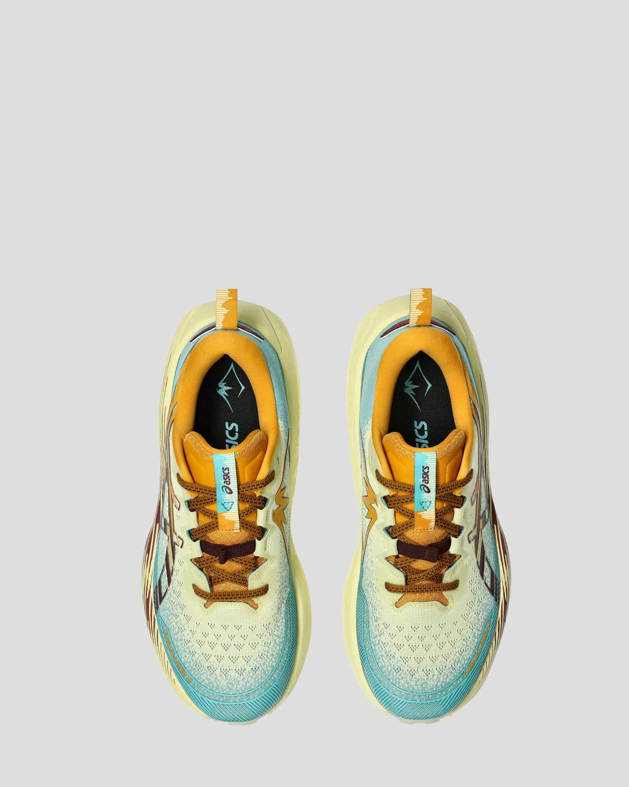 Men's Asics Trabuco Max 4 Shoes - Wheat Yellow/Dark Red Planet - Image 4
