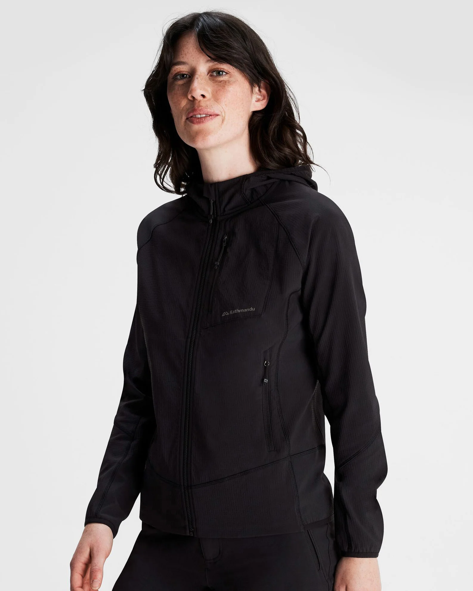 Women's Aysen Hooded Fleece Jacket - Black Stingray - Image 3