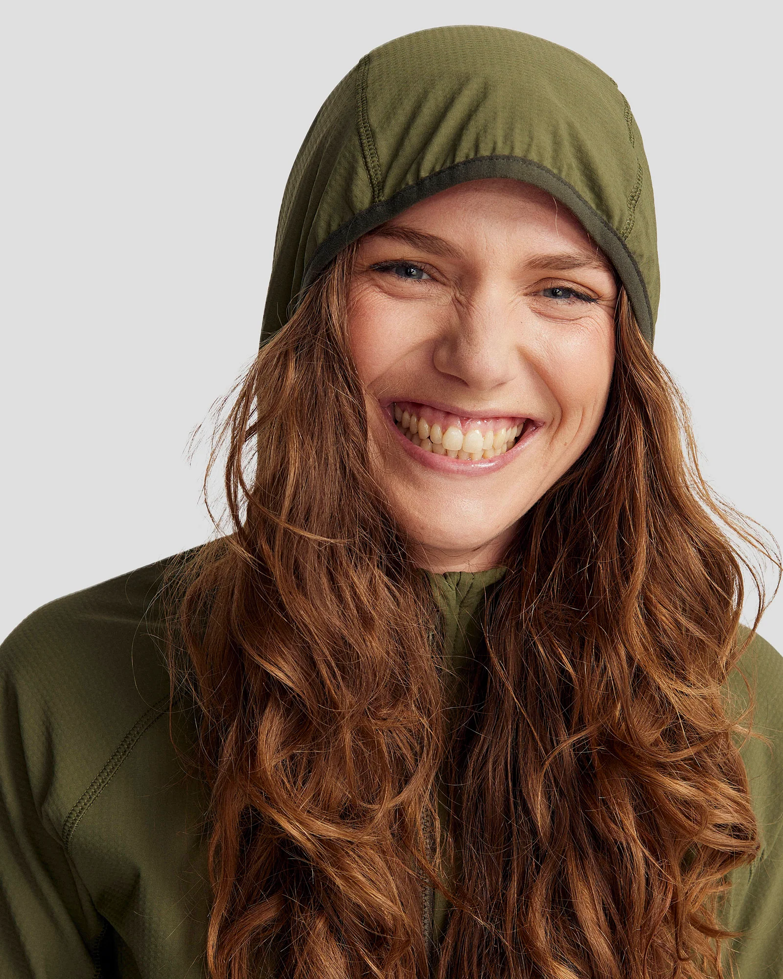 Women's Aysen Hooded Fleece Jacket - Light Moss/Dark Moss - Image 5