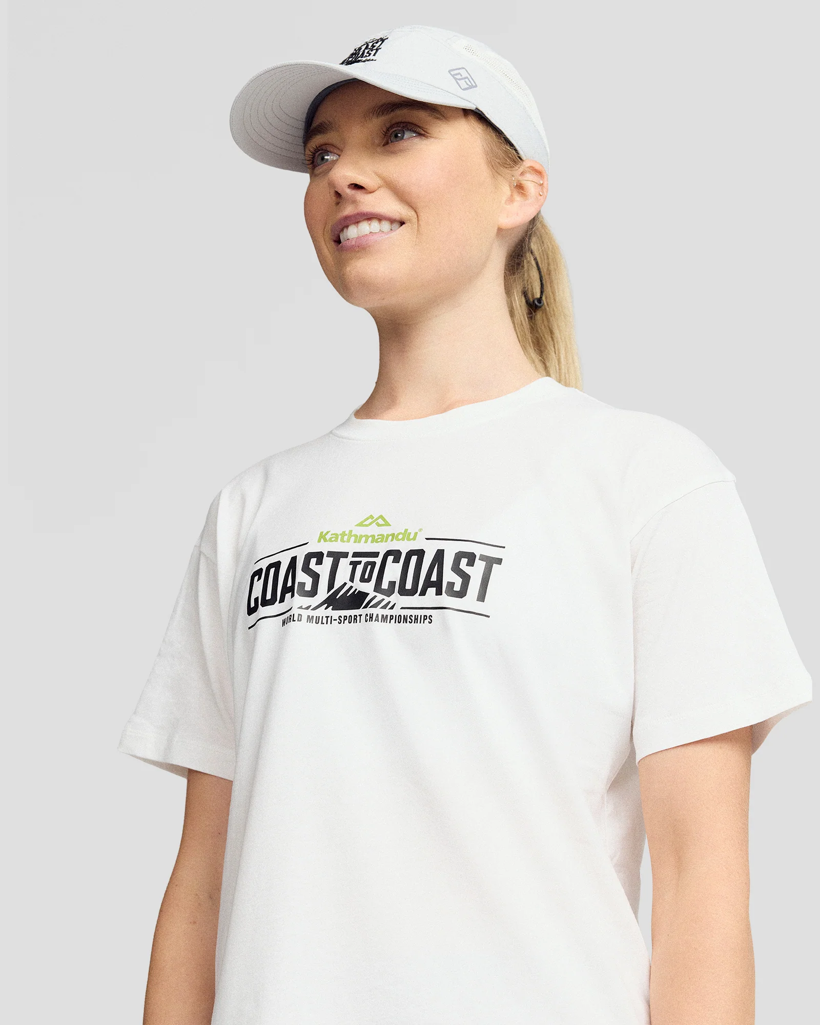Coast To Coast - Women's Solid Organic Cotton Tee - Black/White/Grey - Image 3