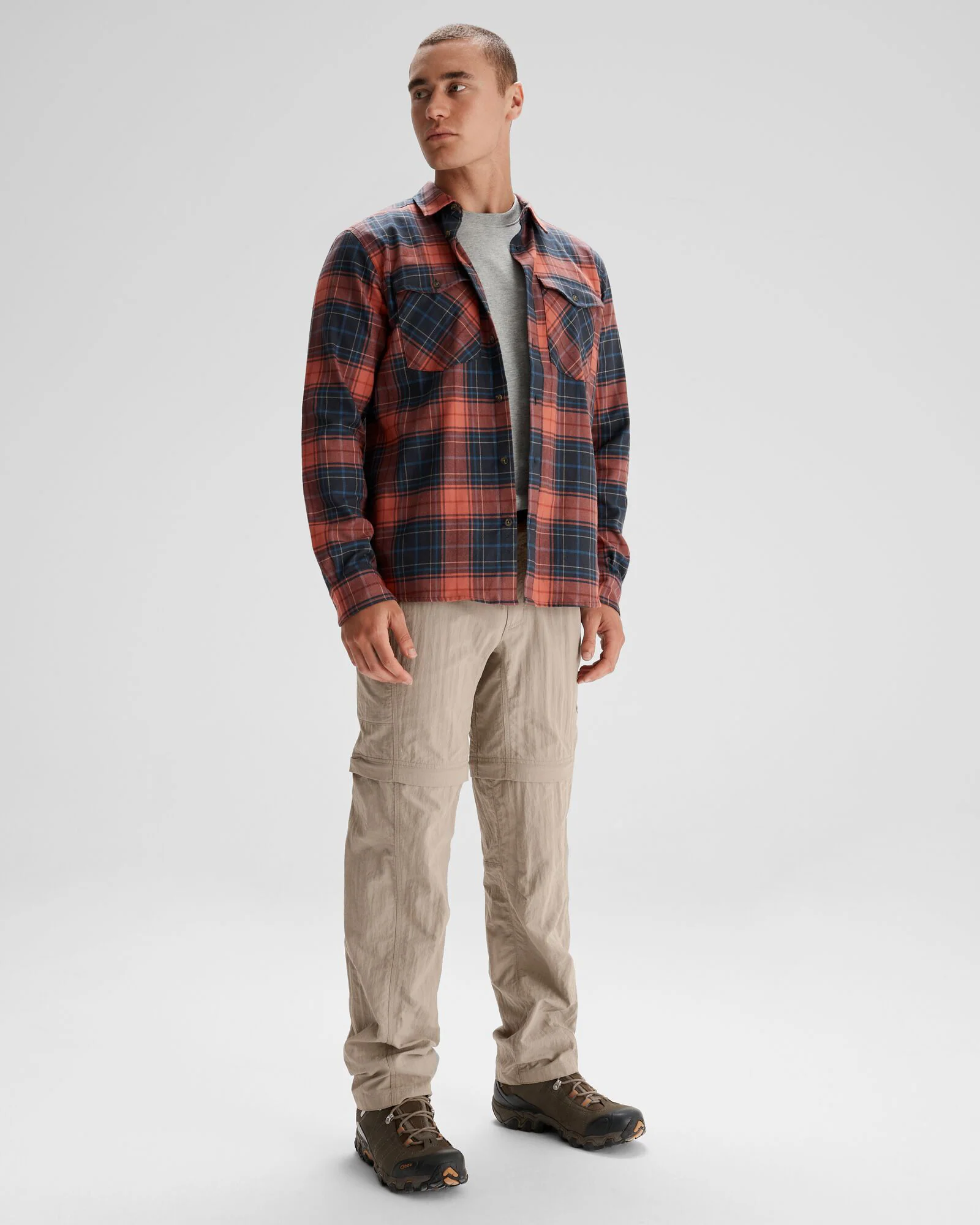 Men's Carrillon HF Long Sleeve Shirt - Hillside Plaid Spicy Chilli Pepper - Image 2