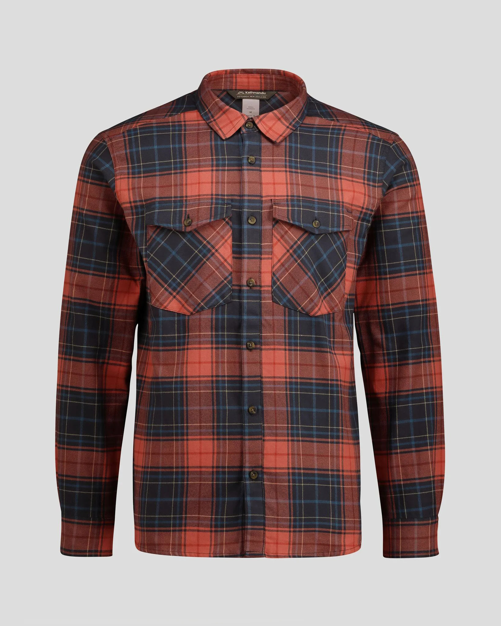 Men's Carrillon HF Long Sleeve Shirt - Hillside Plaid Spicy Chilli Pepper - Image 5