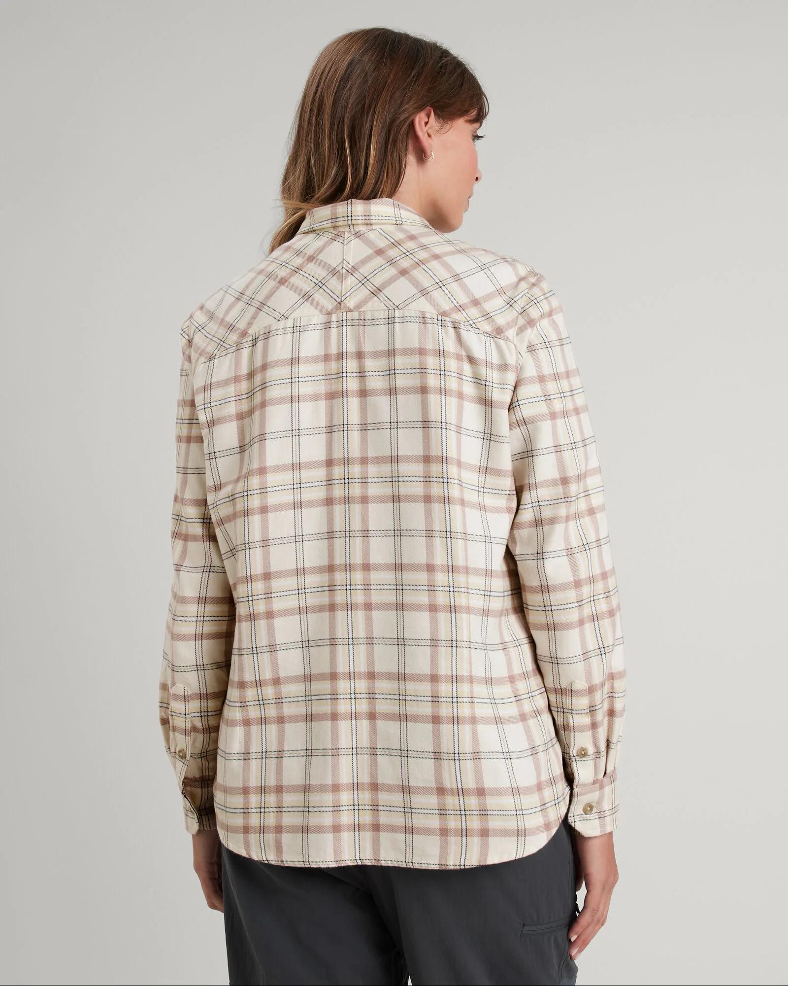 Carrillon Women's HF Long Sleeve Shirt - Natural/Drift Check - Image 4