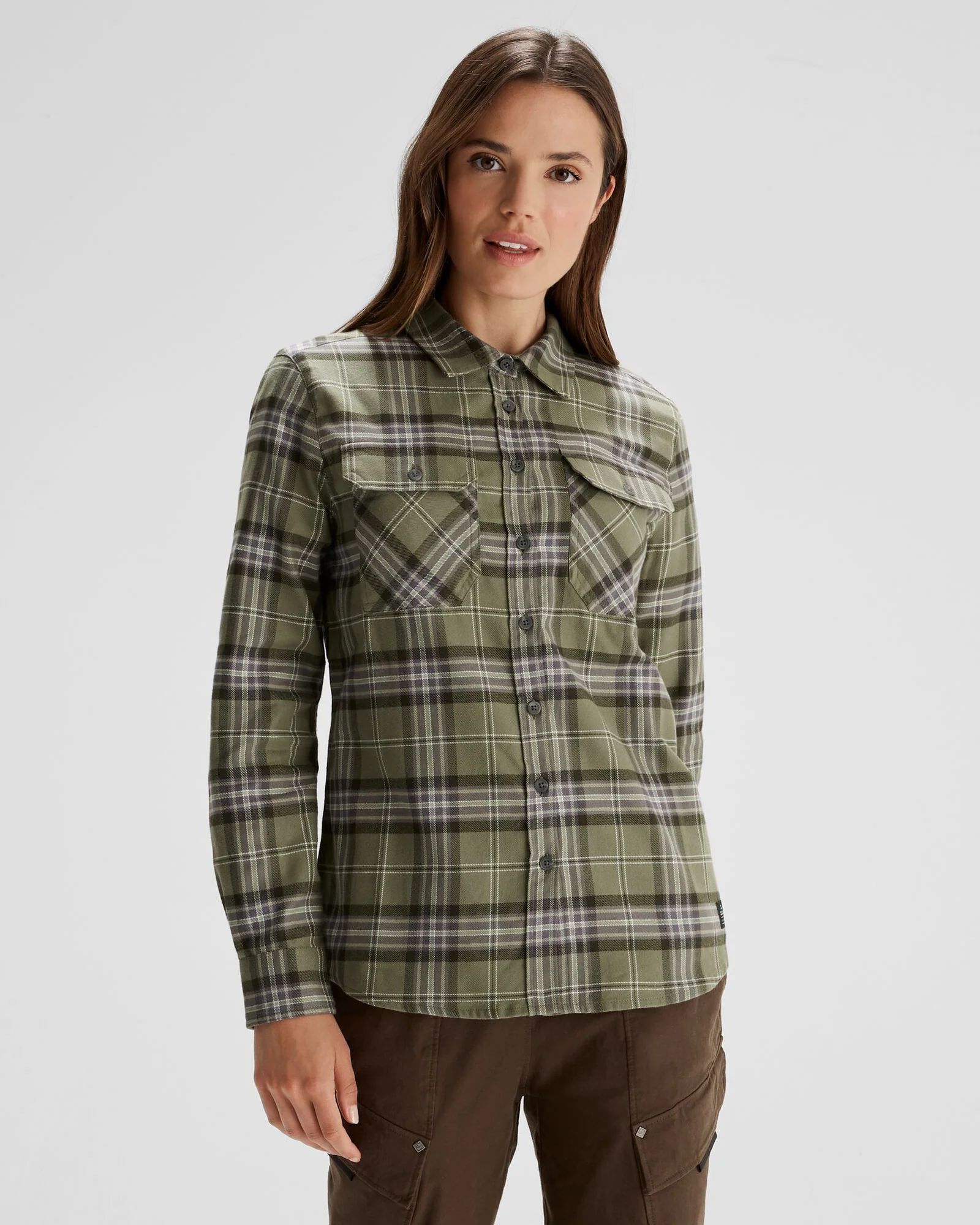 Women's Carrillon HF Long Sleeve Shirt - Mountain Plaid Beech