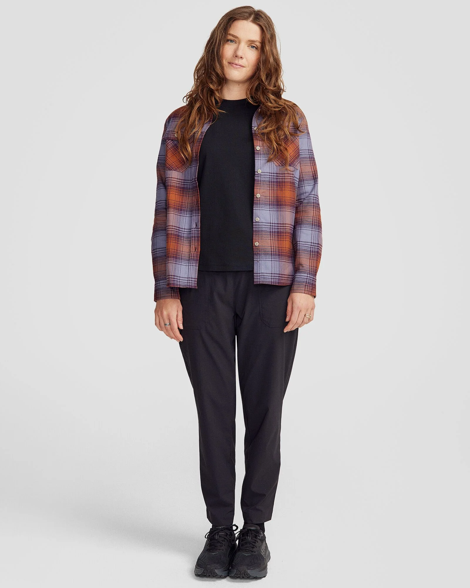 Women's Carrillon HF Long Sleeve Shirt - Shadow Plaid Haze - Image 2