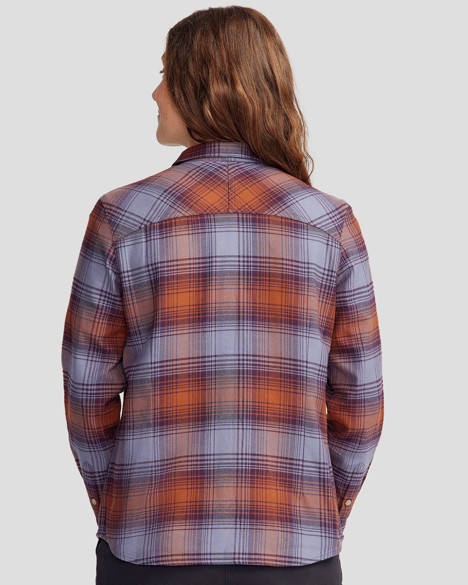 Women's Carrillon HF Long Sleeve Shirt - Shadow Plaid Haze - Image 4
