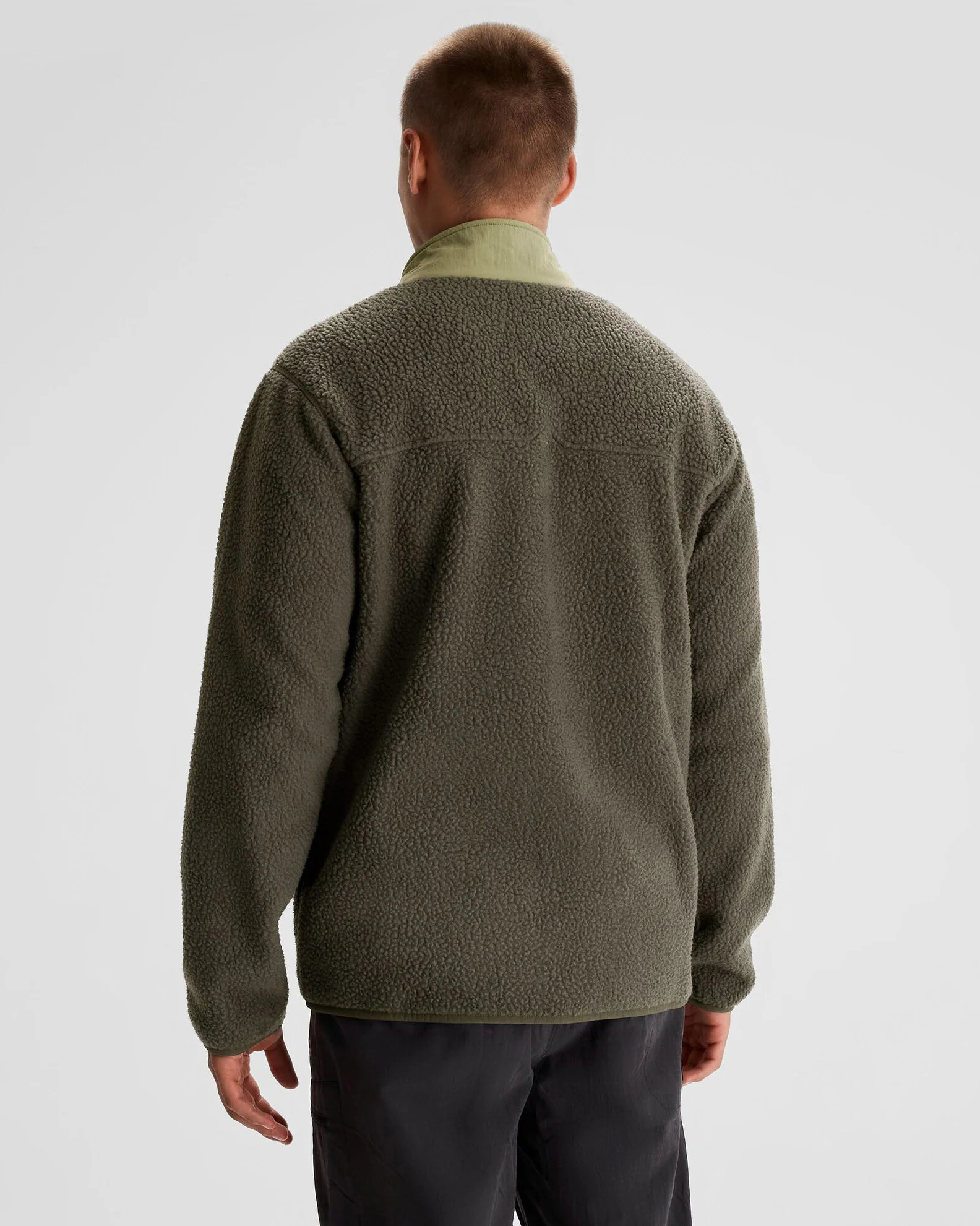 Men's Co-Z High Pile Jacket  - Dark Moss - Image 2