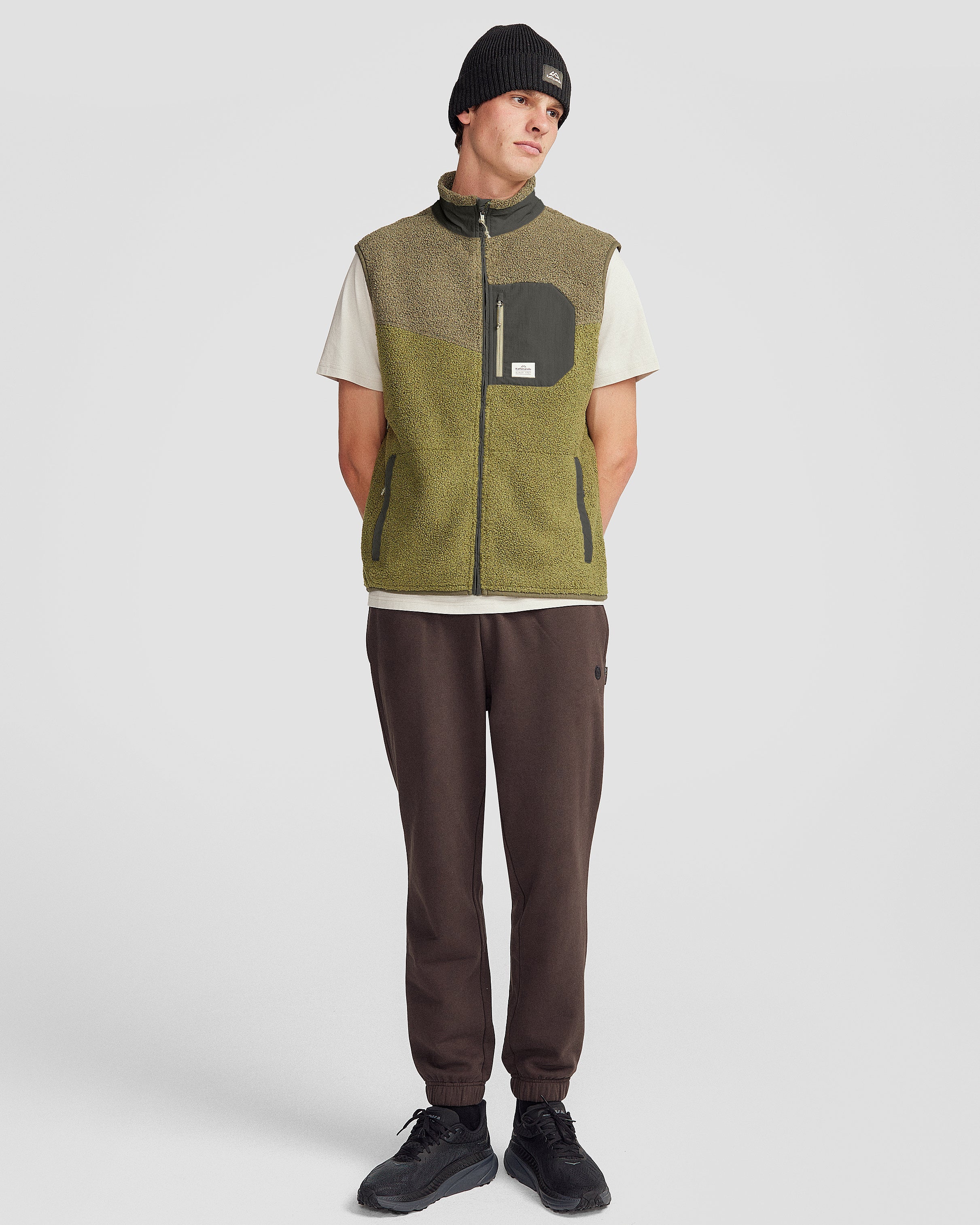 Co-Z High Pile Men's Vest - Light Moss/Dark Fern - Image 2