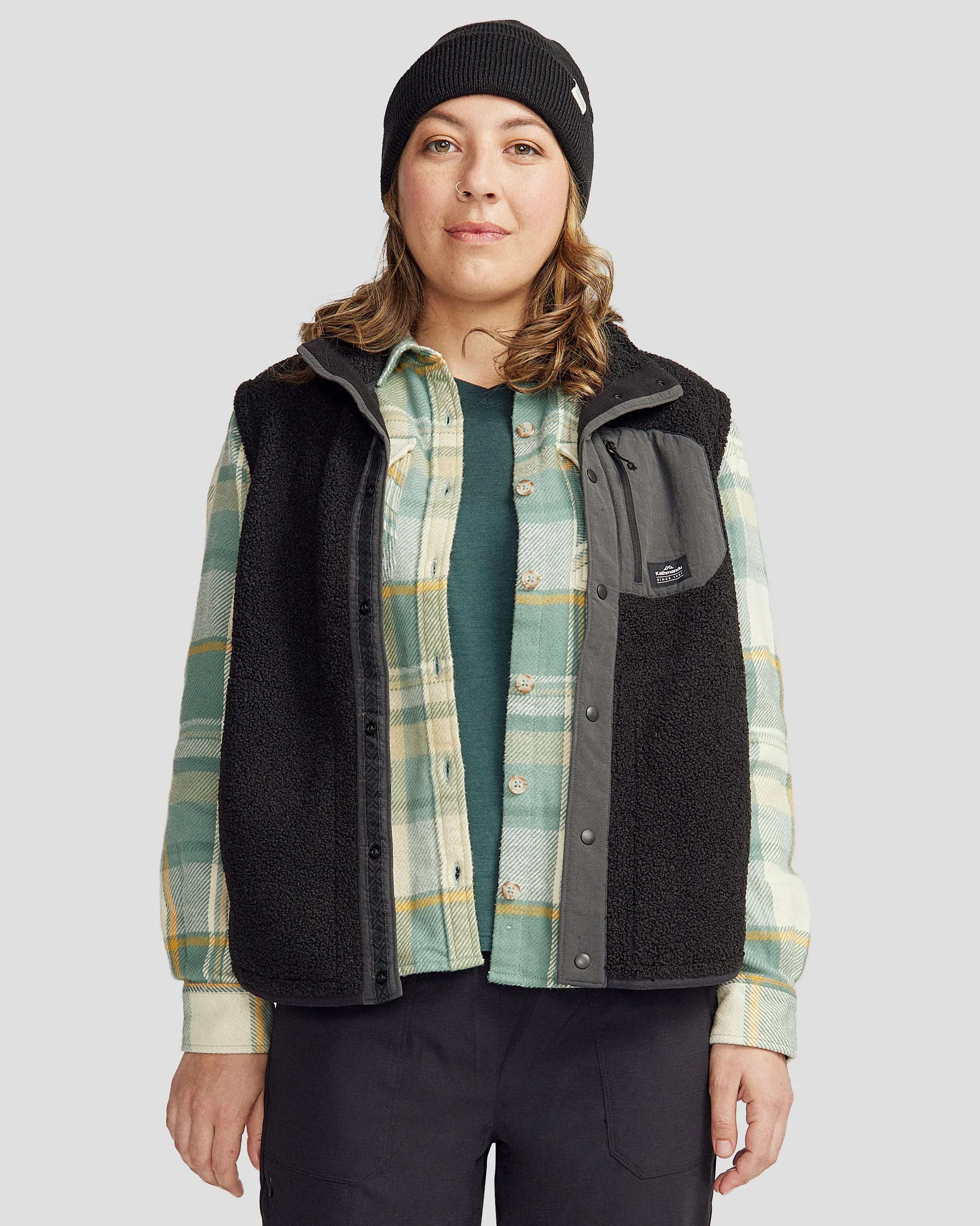 Women's Co-Z High Pile Vest - Black Stingray - Image 2