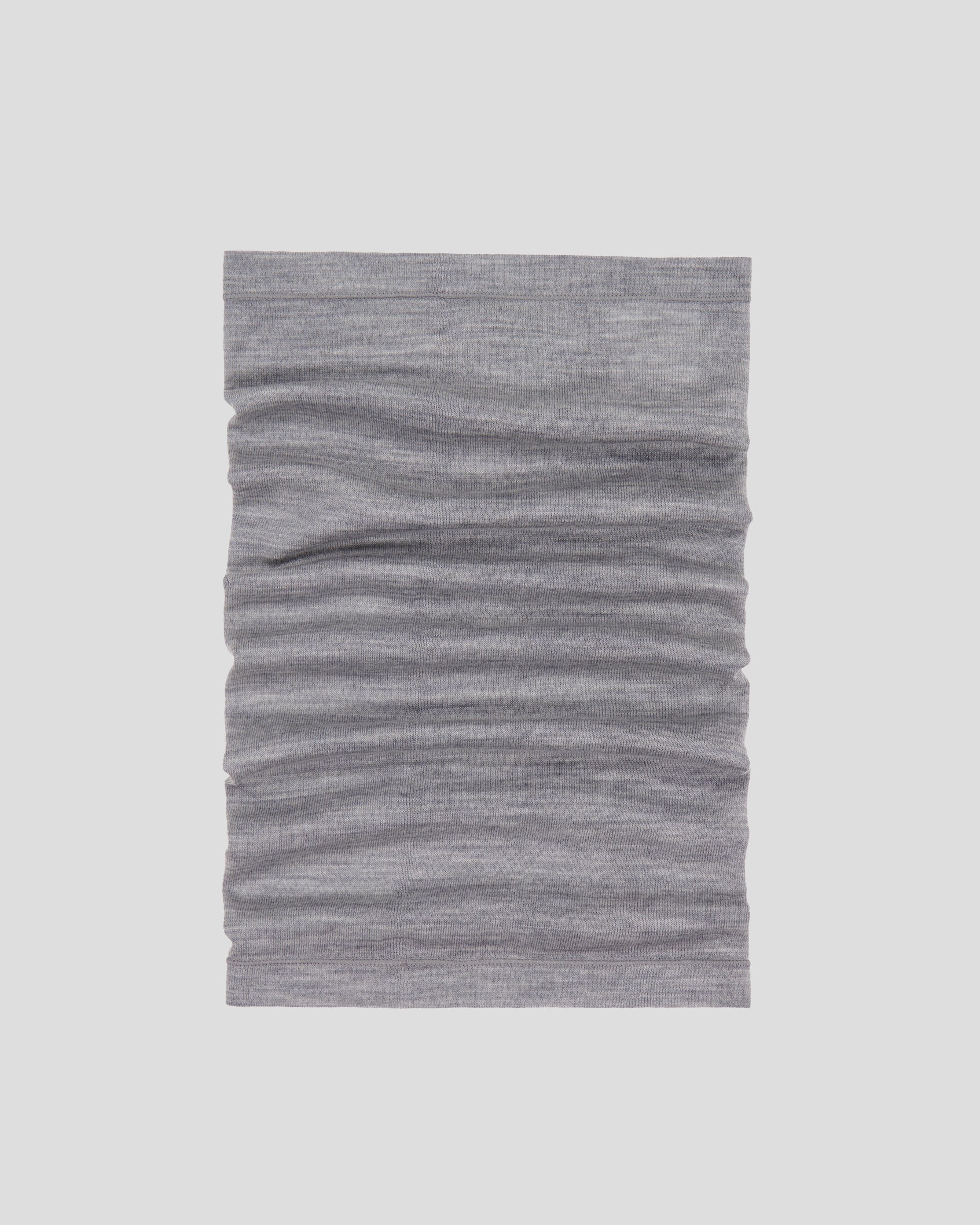 Core Spun Merino Neck Gaiter - Mid Grey Marle