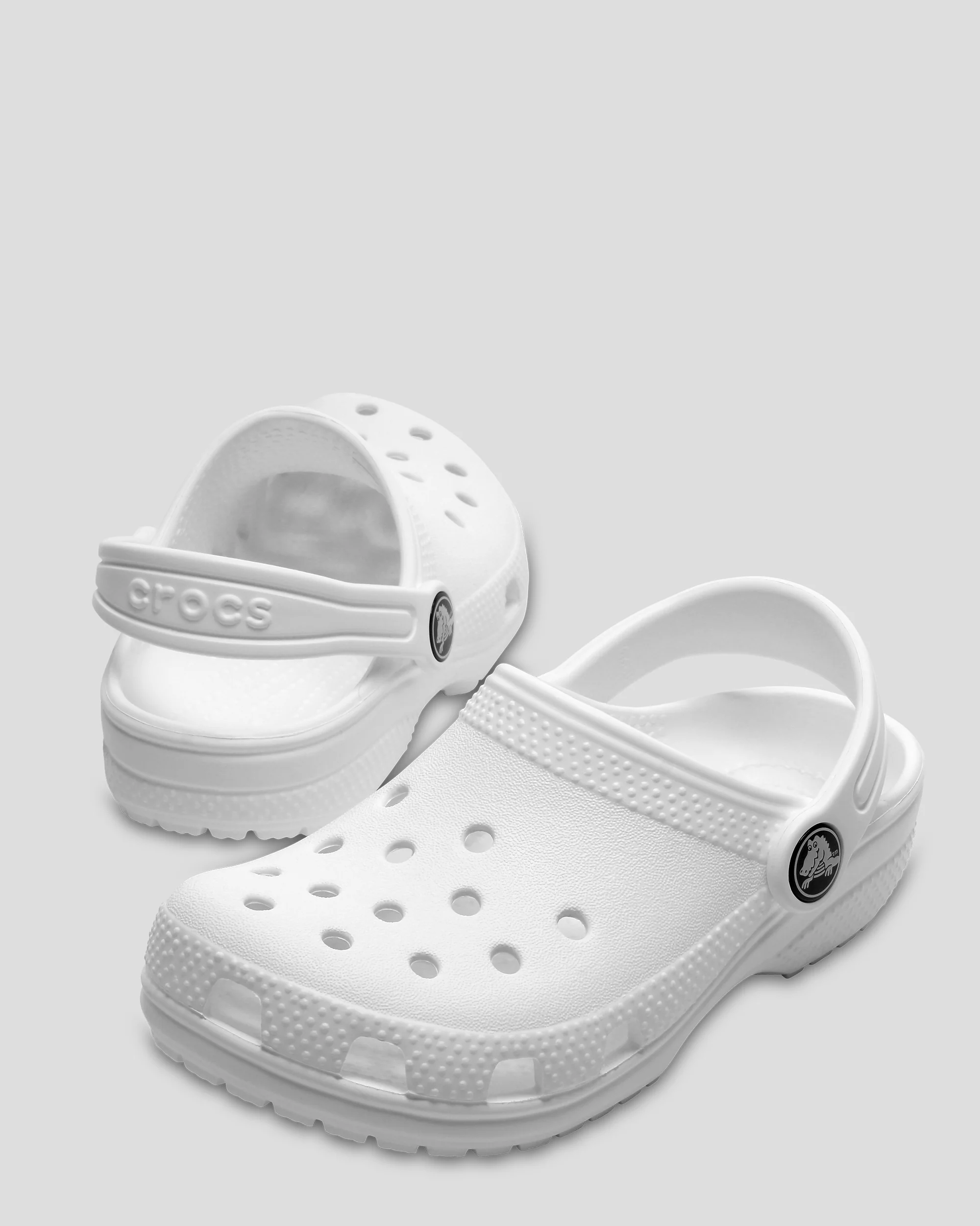 Kids' Classic Clog Crocs - White - Image 3