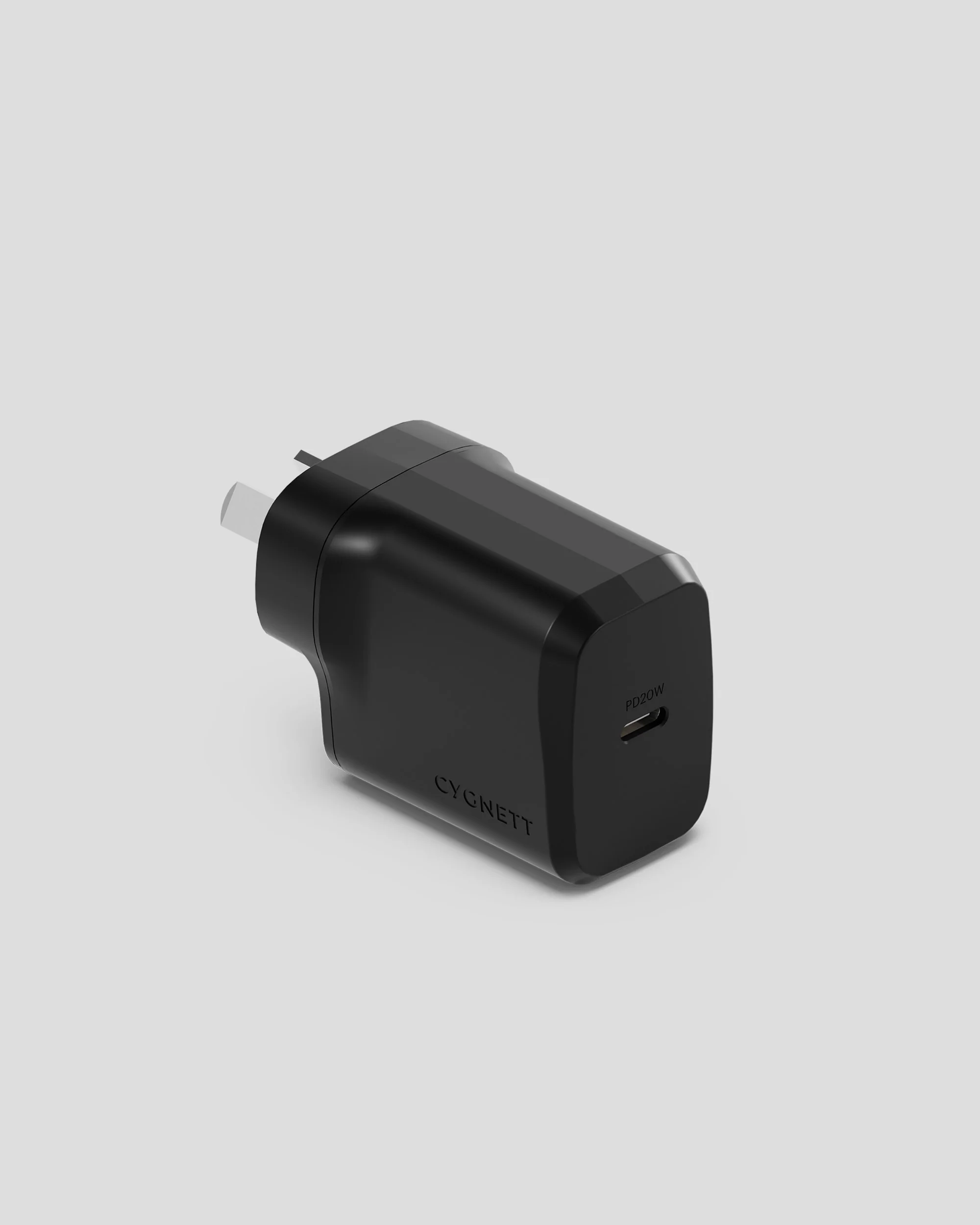 Cygnett Powerplus 20W USB-C Wall Charger - AU - Black
