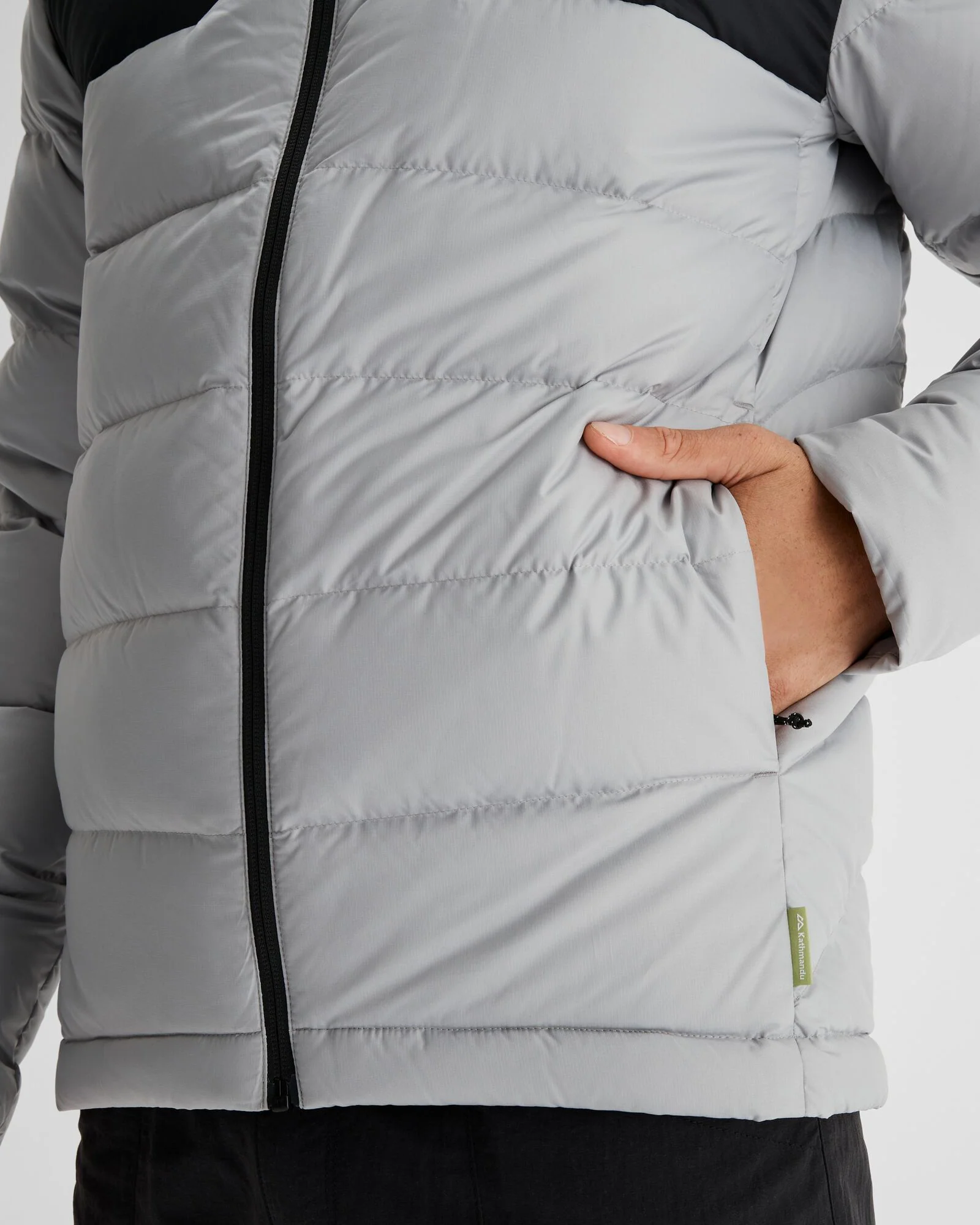 Men's Epiq Down Jacket - Steel Grey/Black - Image 6
