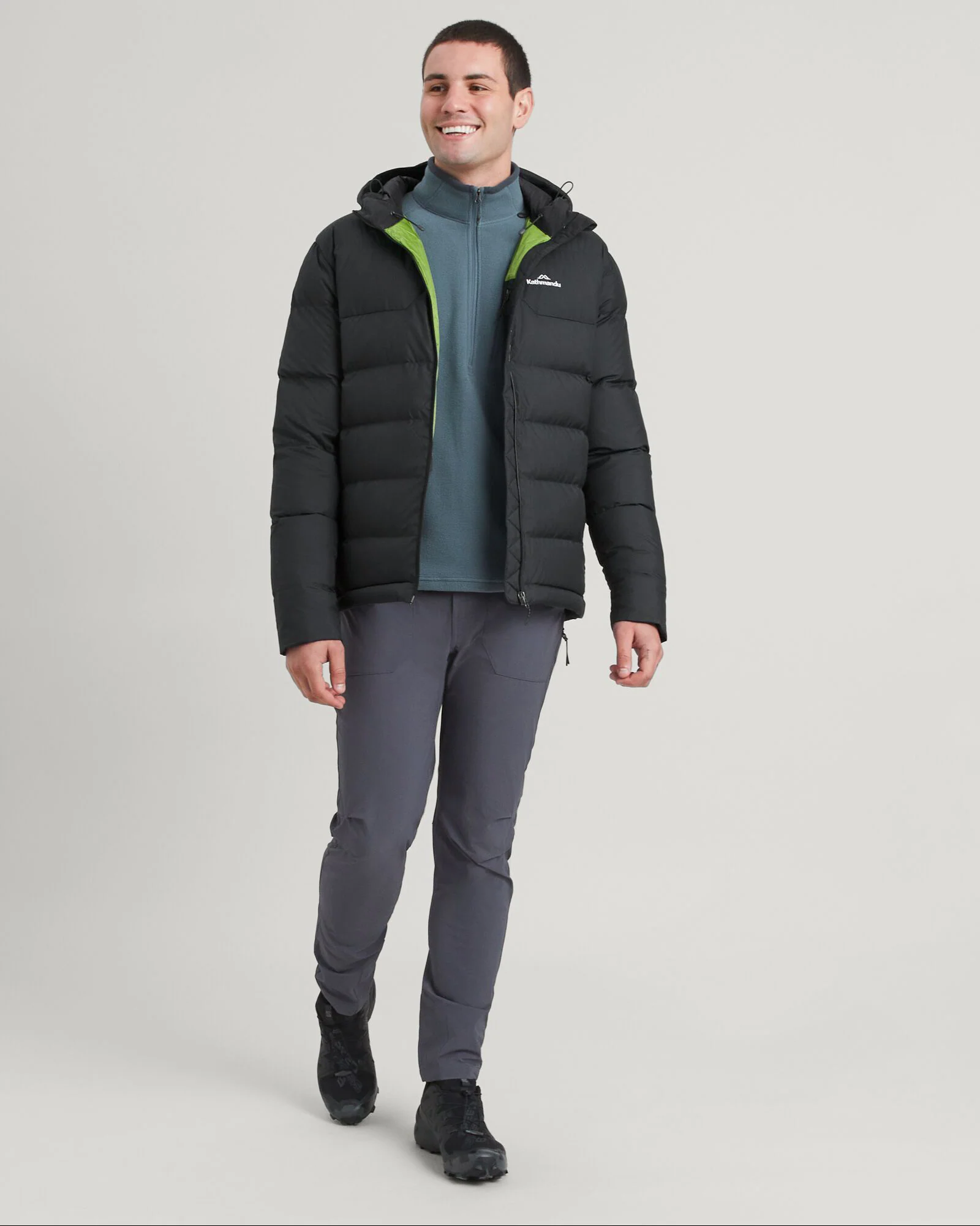 Men's Epiq Hooded Down Jacket - Black - Image 10
