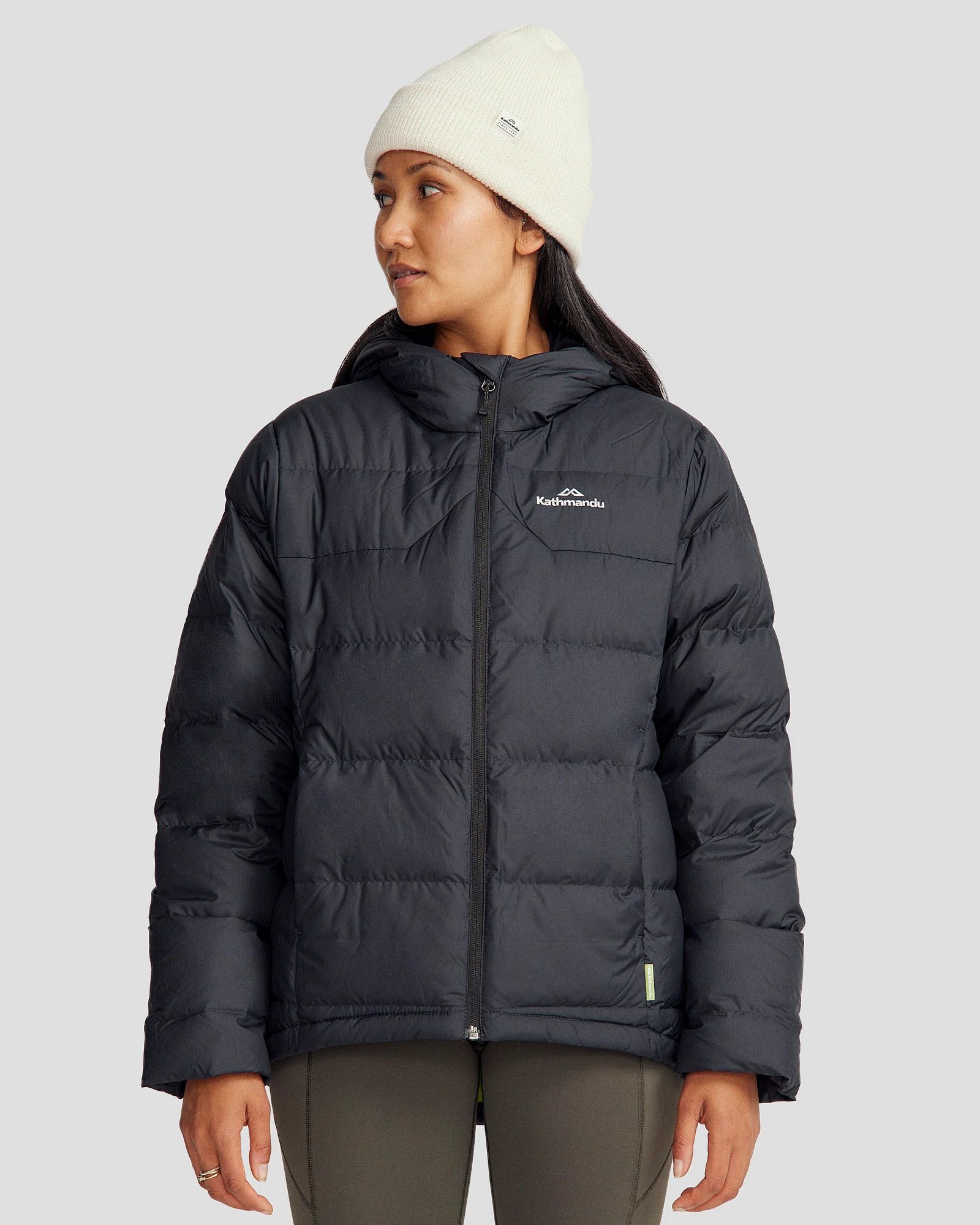 Women's Epiq Hooded Down Jacket - Black