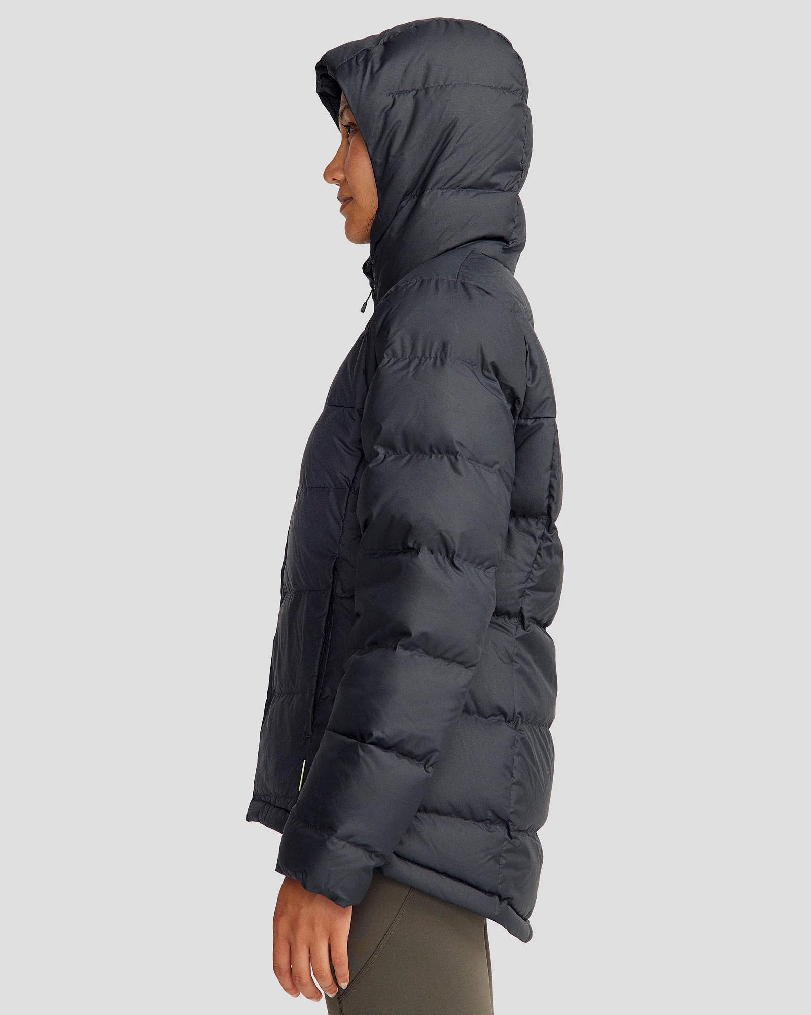 Women's Epiq Hooded Down Jacket - Black - Image 7