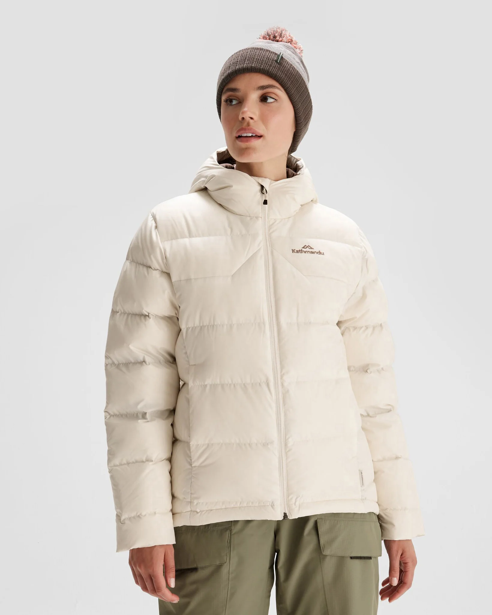 Women's Epiq Hooded Down Jacket - Natural