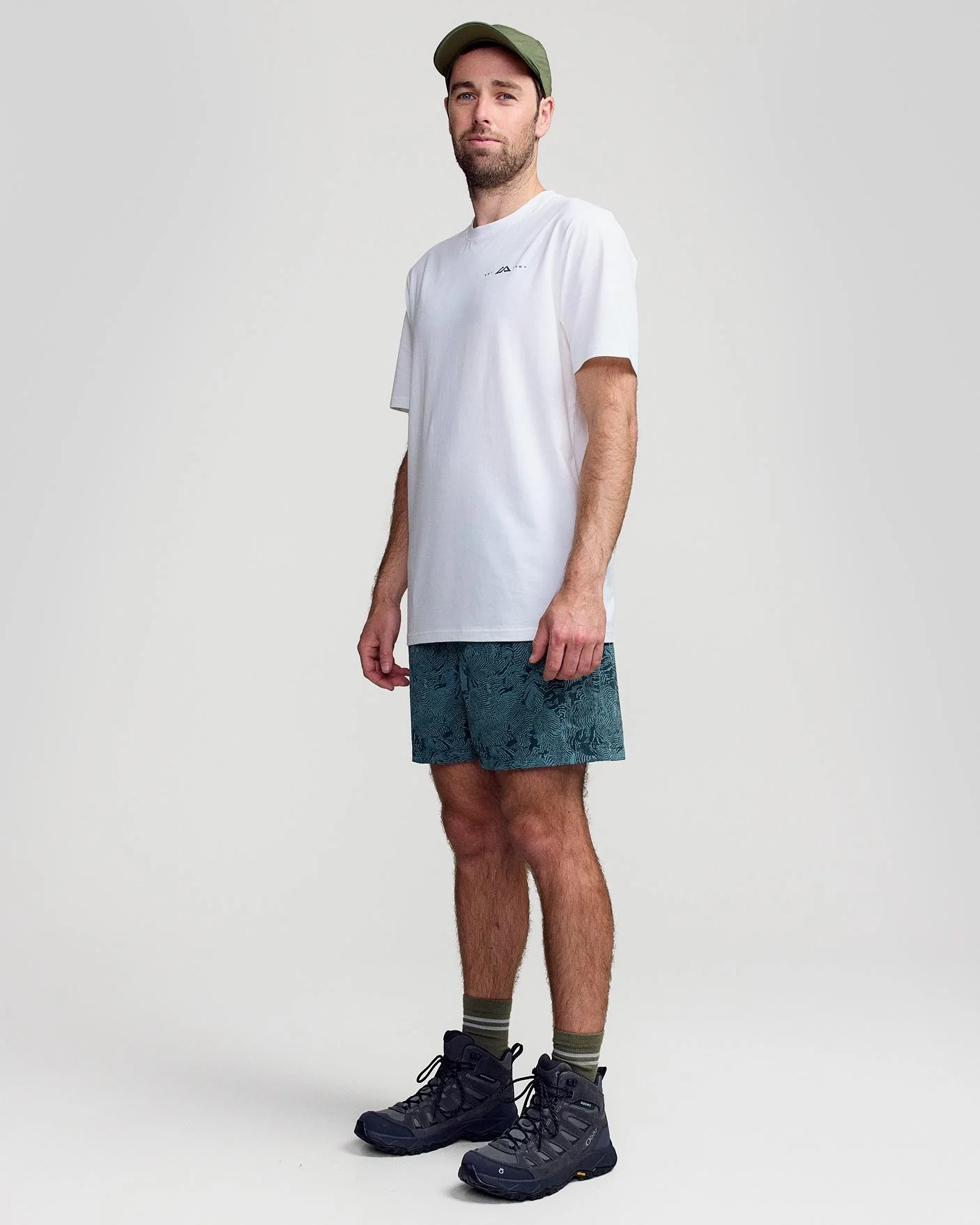 Men's EVRY-Day 5" Shorts - Forest Nature Lines Print