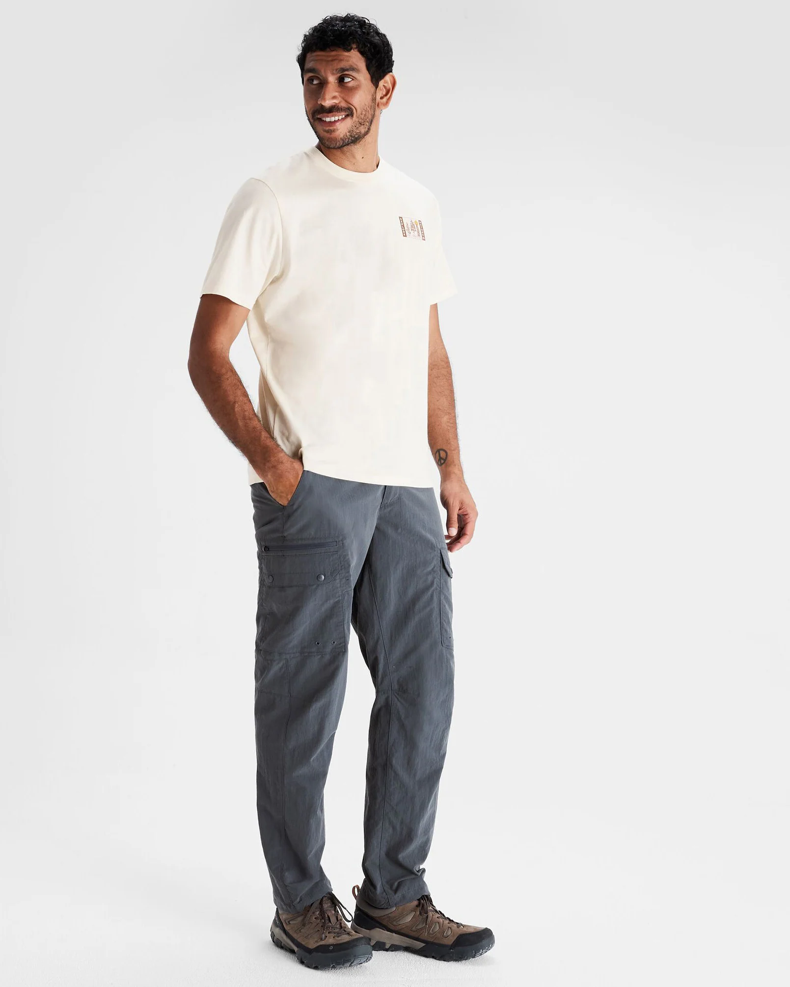 Men's Explore Nature Organic Cotton T-shirt - Natural - Image 2