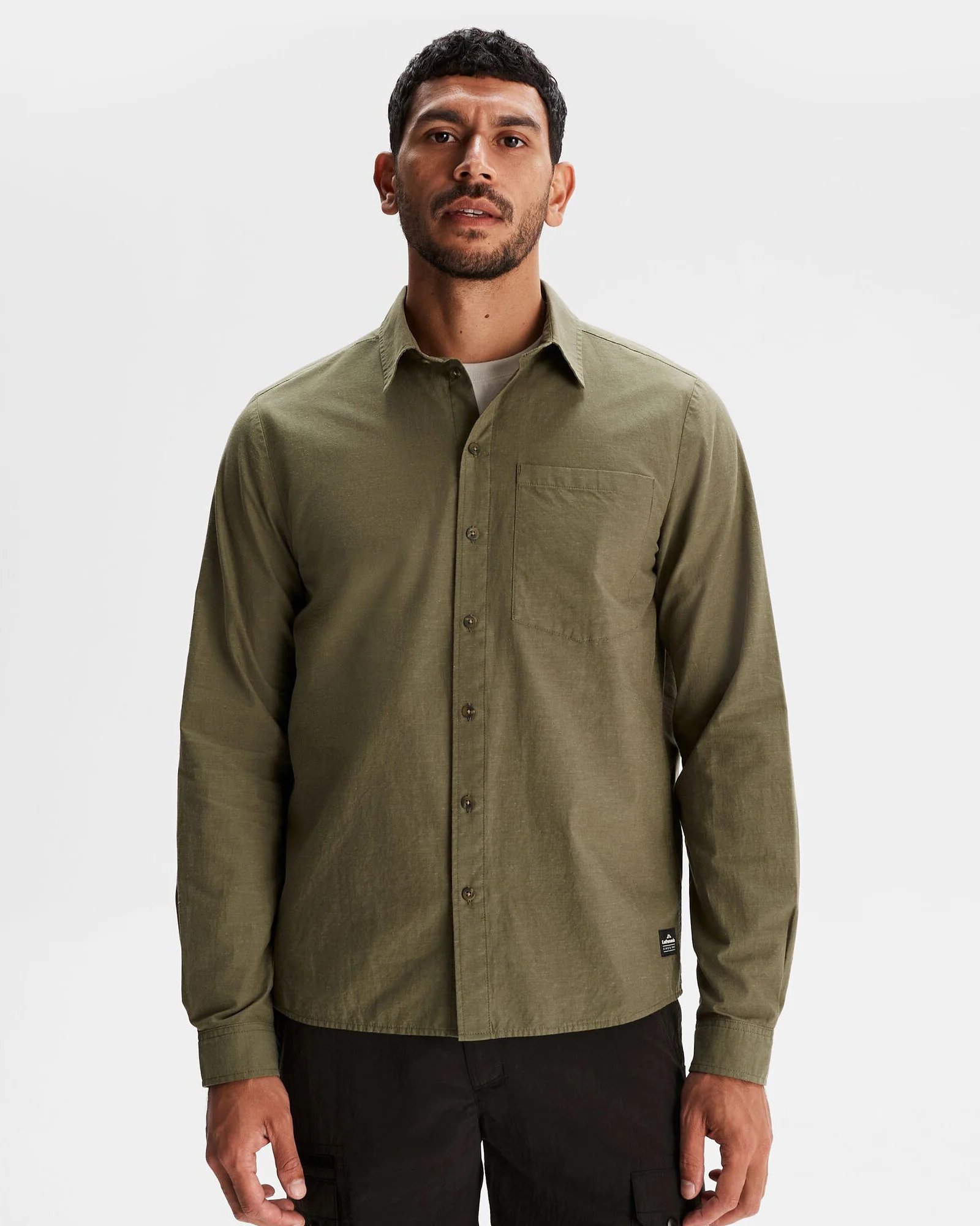 Men's Flaxton LT Long Sleeve Shirt - Moss