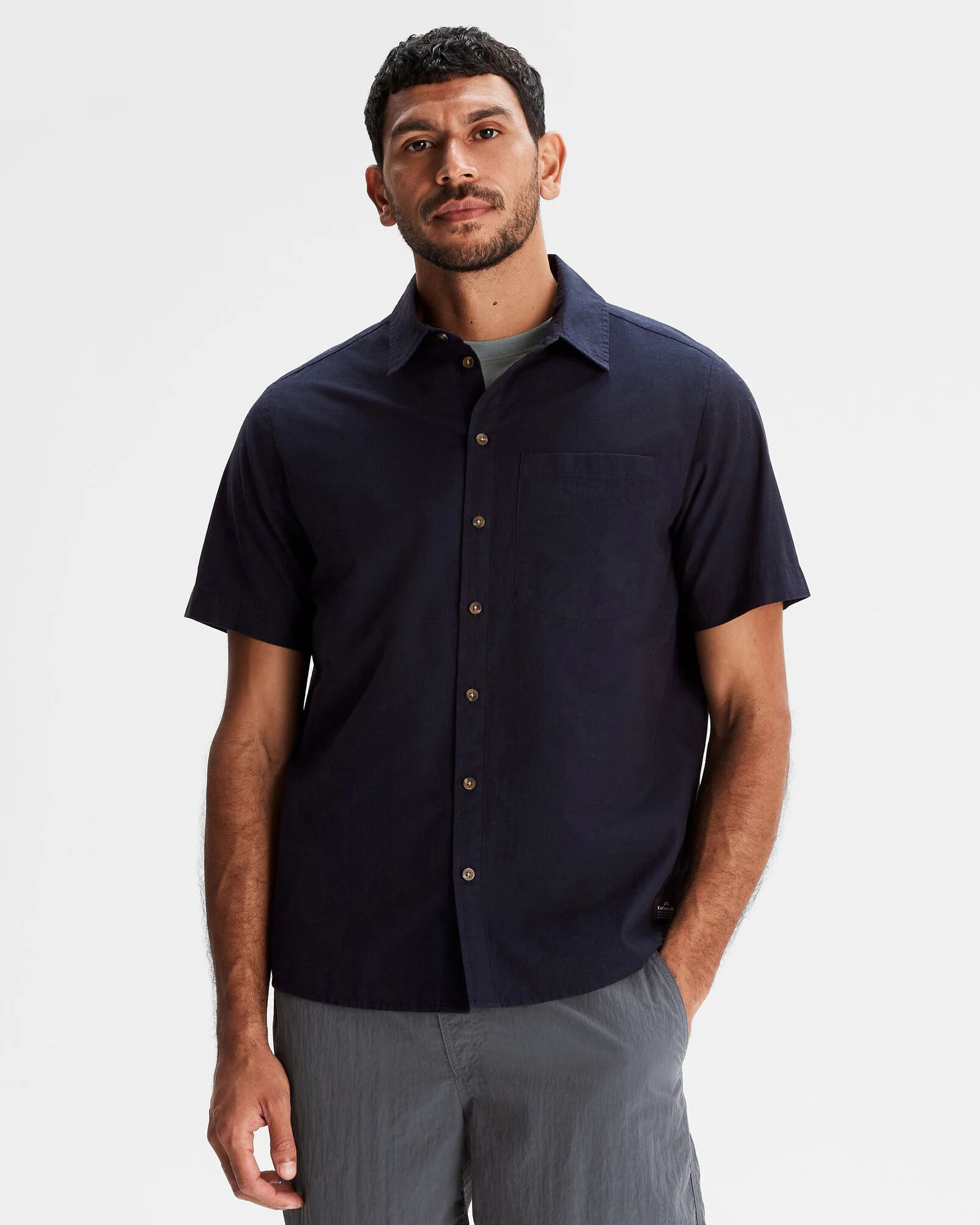 Men's Flaxton LT Short Sleeve Shirt - Pure Navy