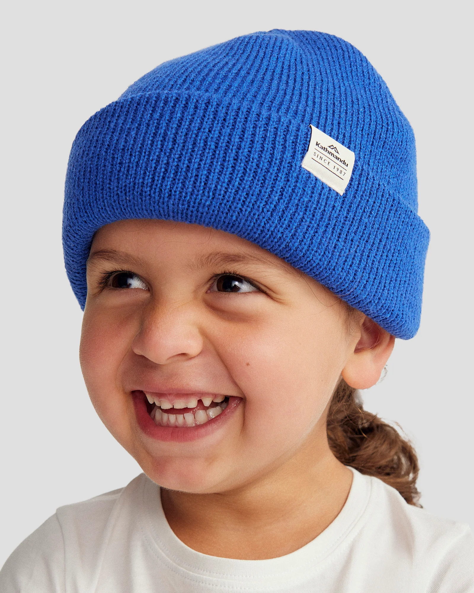 Kids' Fyfe Beanie - Peak Blue - Image 2