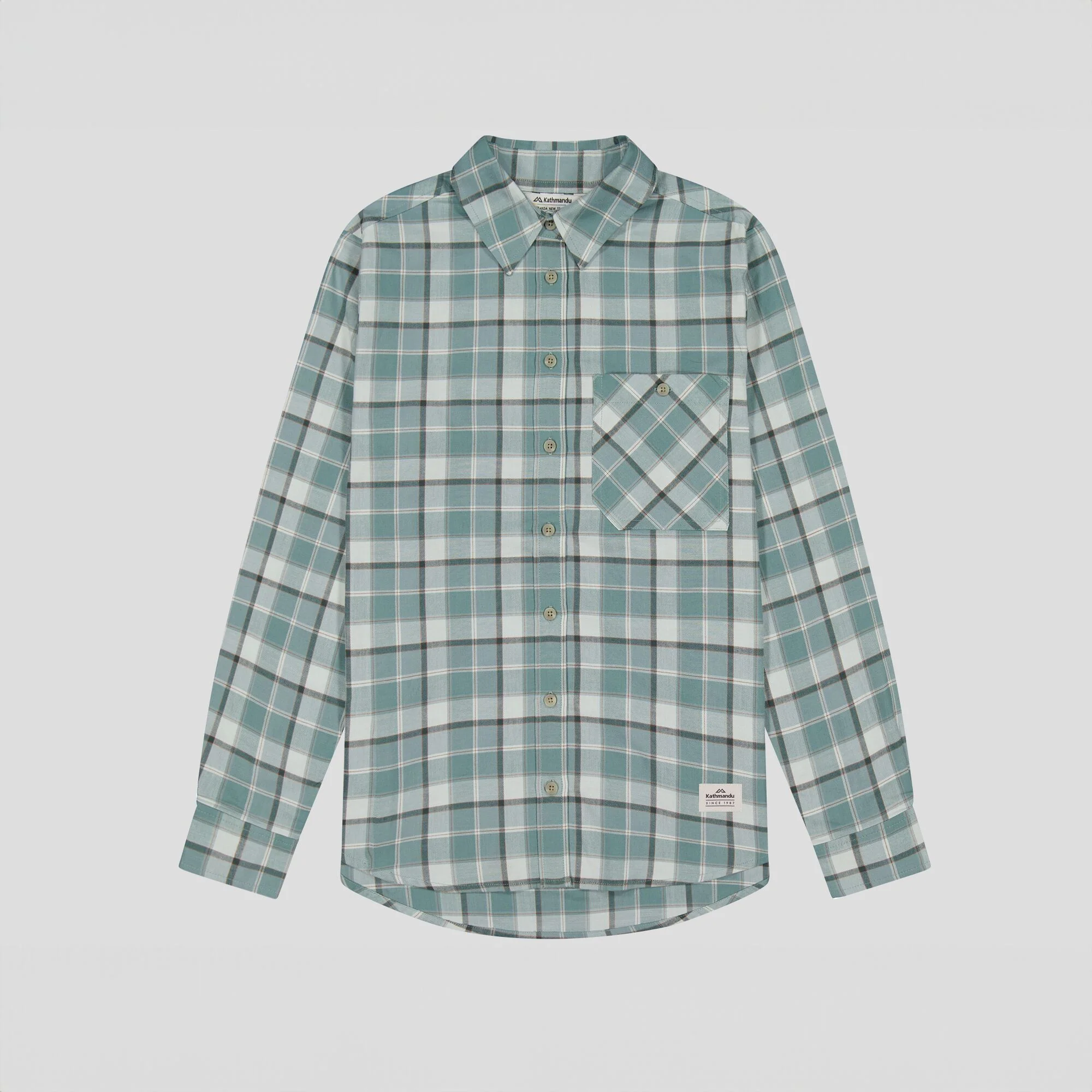 Fyfe Women's L/S Shirt - Deep Forest Plaid - Image 5