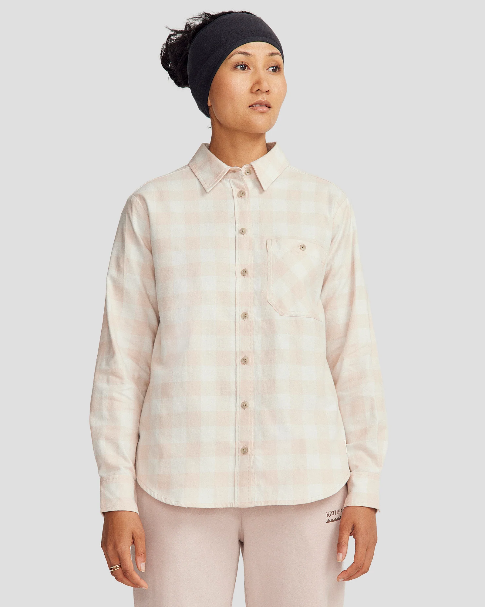 Women's Fyfe Flannel Shirt - Mineral Gingham