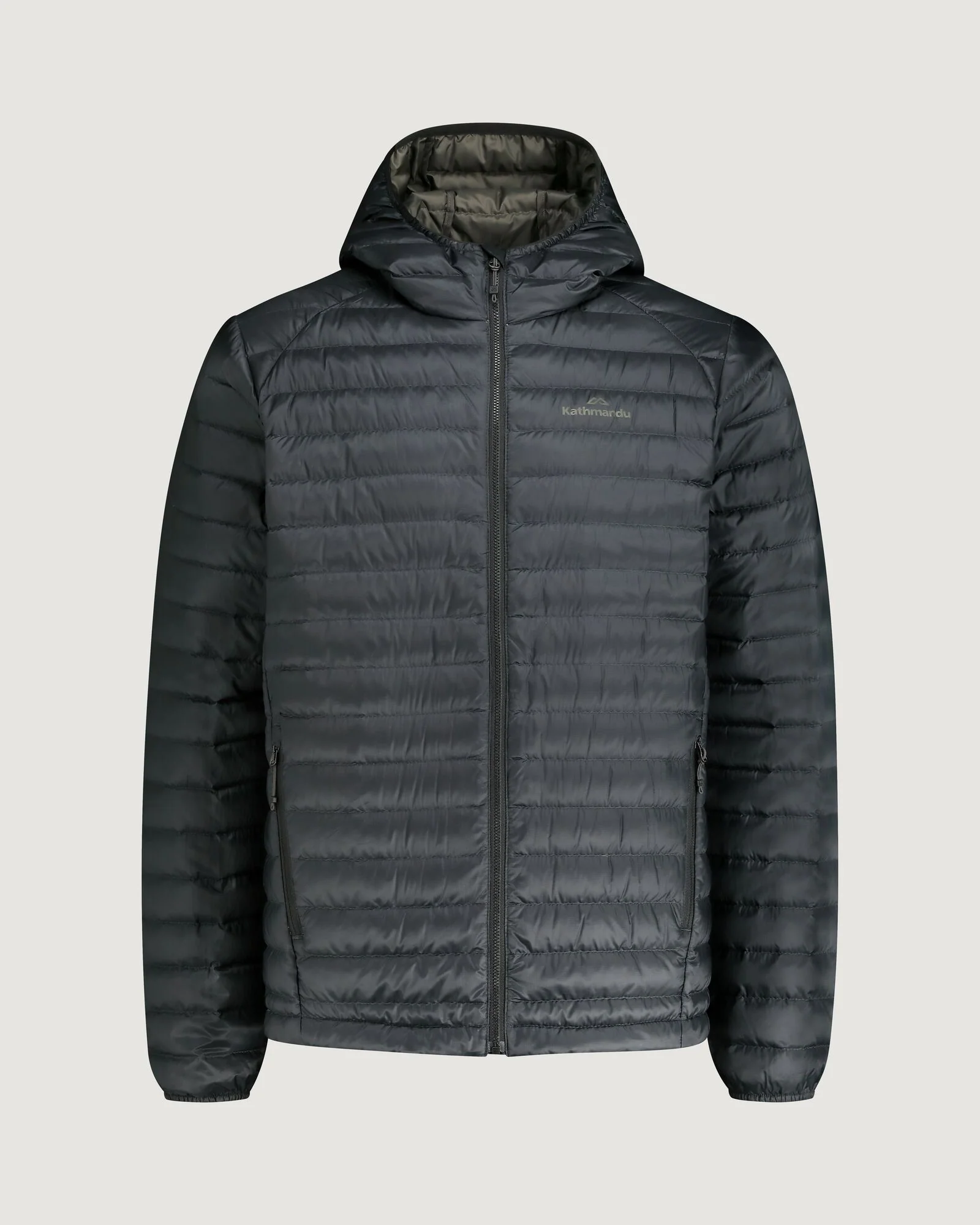 Men's Heli R Hooded Down Jacket - Black Stingray - Image 11