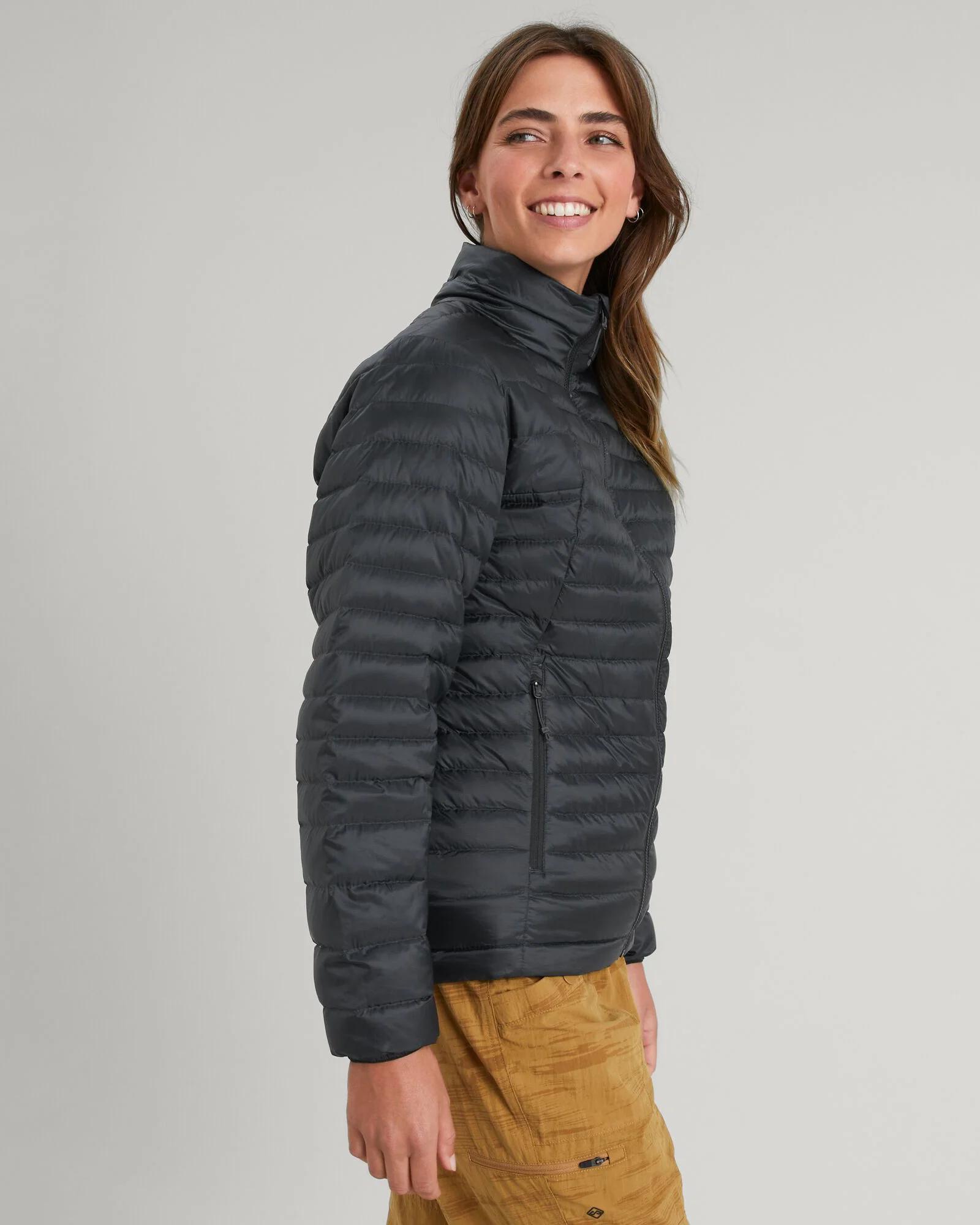 Women's Heli R Down Jacket - Black Stingray - Image 3