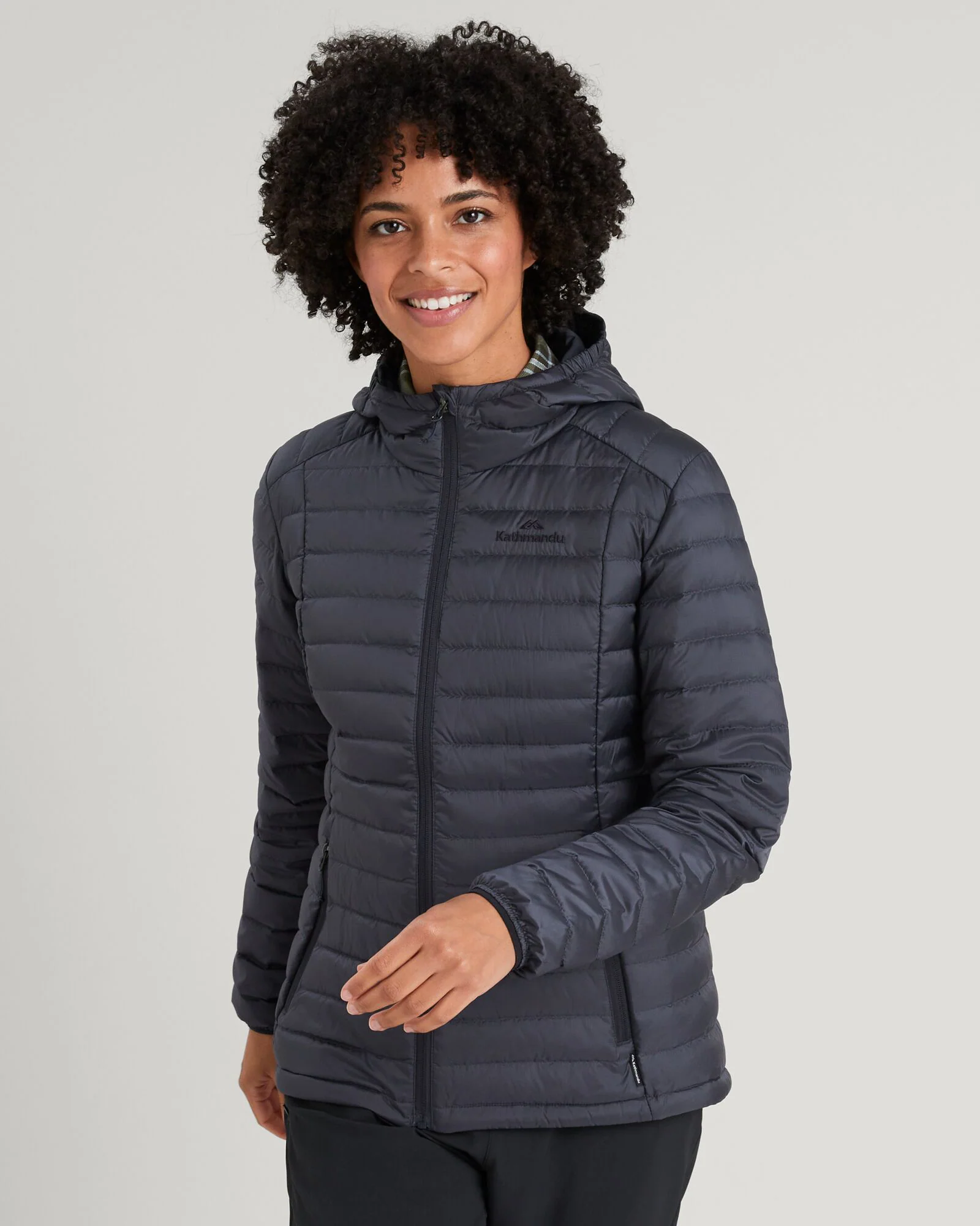 Women's Heli Hooded Down Jacket - Night