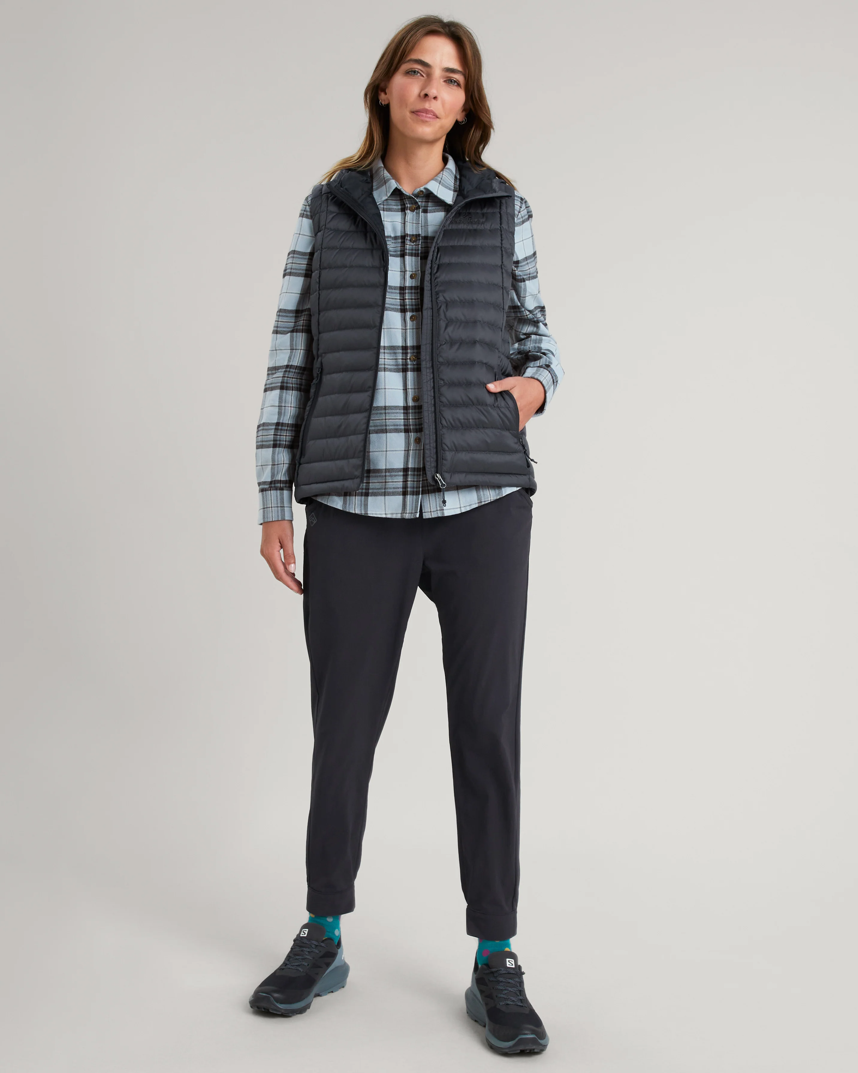 Women's Heli Hooded Down Vest - Night - Image 2