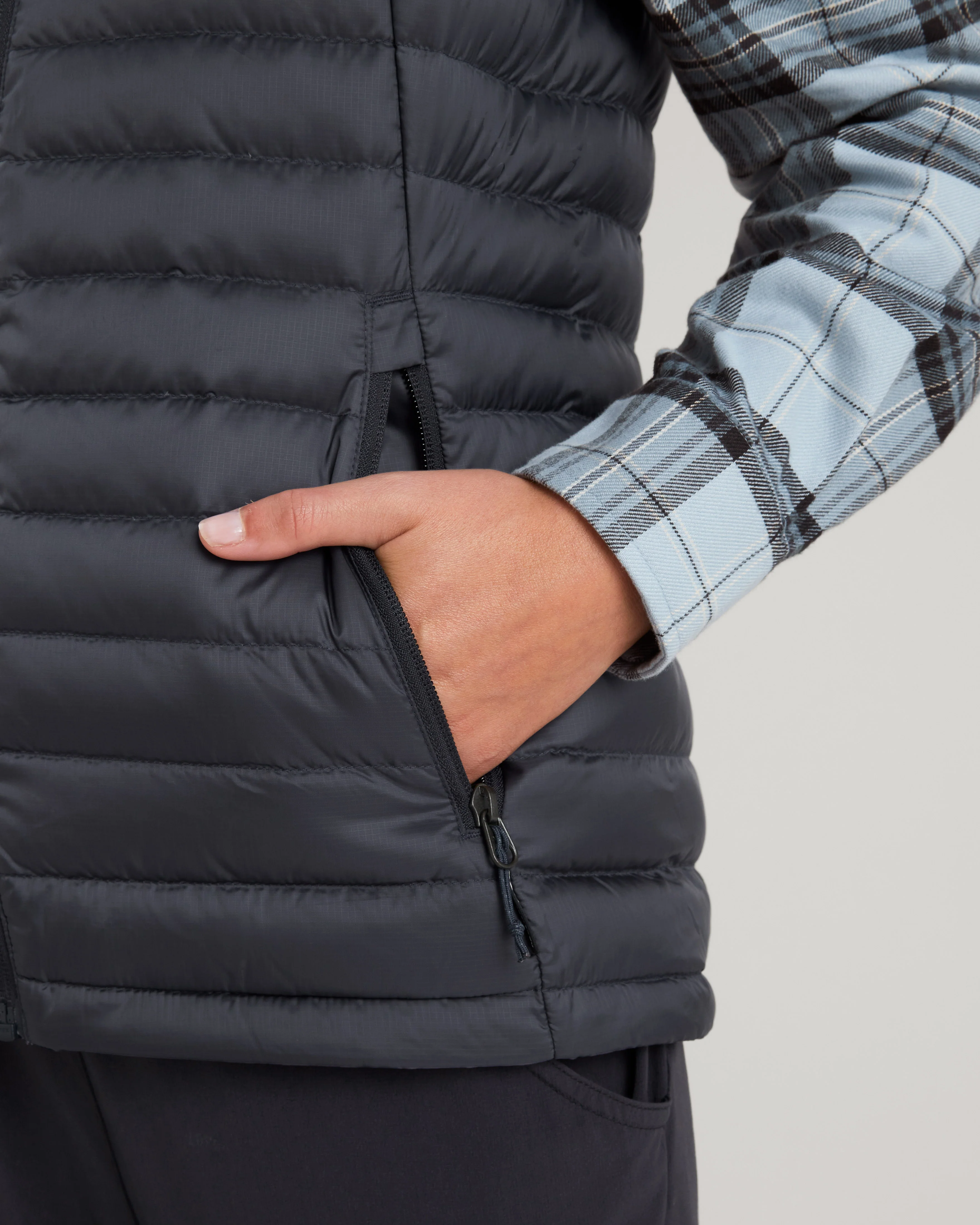 Women's Heli Hooded Down Vest - Night - Image 5