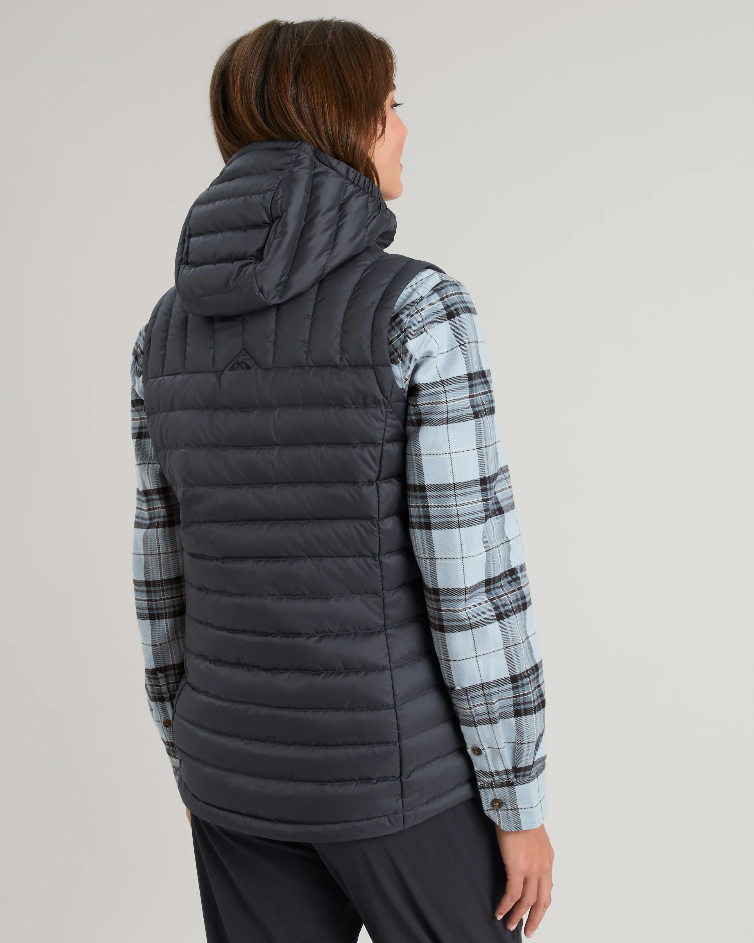 Women's Heli Hooded Down Vest - Night - Image 9