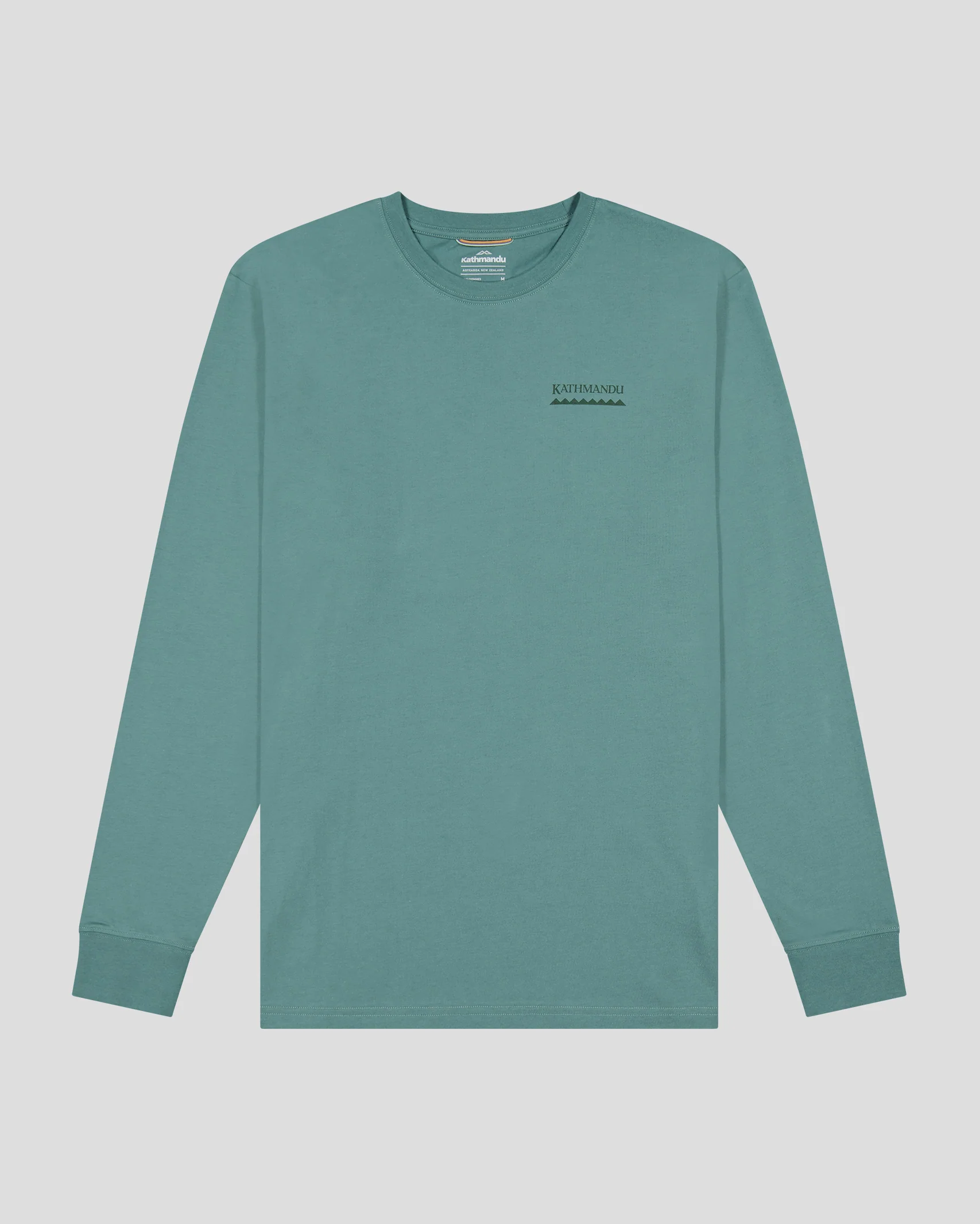 Men's Heritage Logo Organic Cotton L/S Tee - Light Forest - Image 5