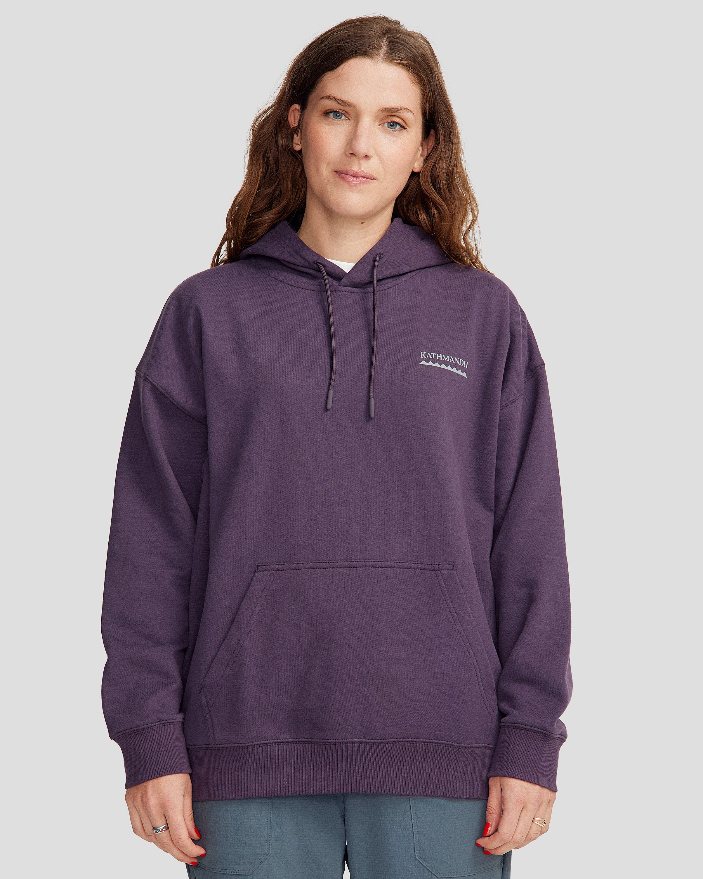 Heritage Logo Women's Slouchy Brushed Hoodie - Orbit