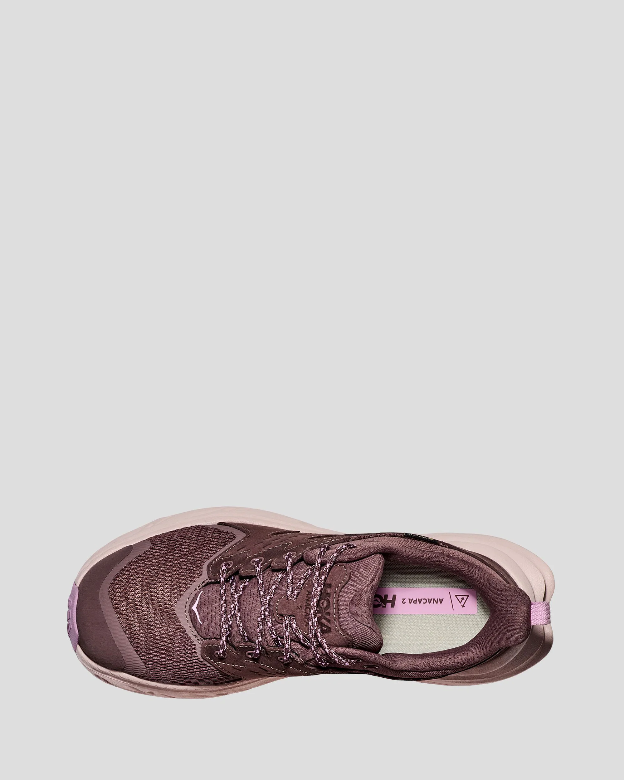 Women's Hoka Anacapa 2 Low GTX Hiking Shoes - Smoky Quartz/Cosmic Pearl - Image 4