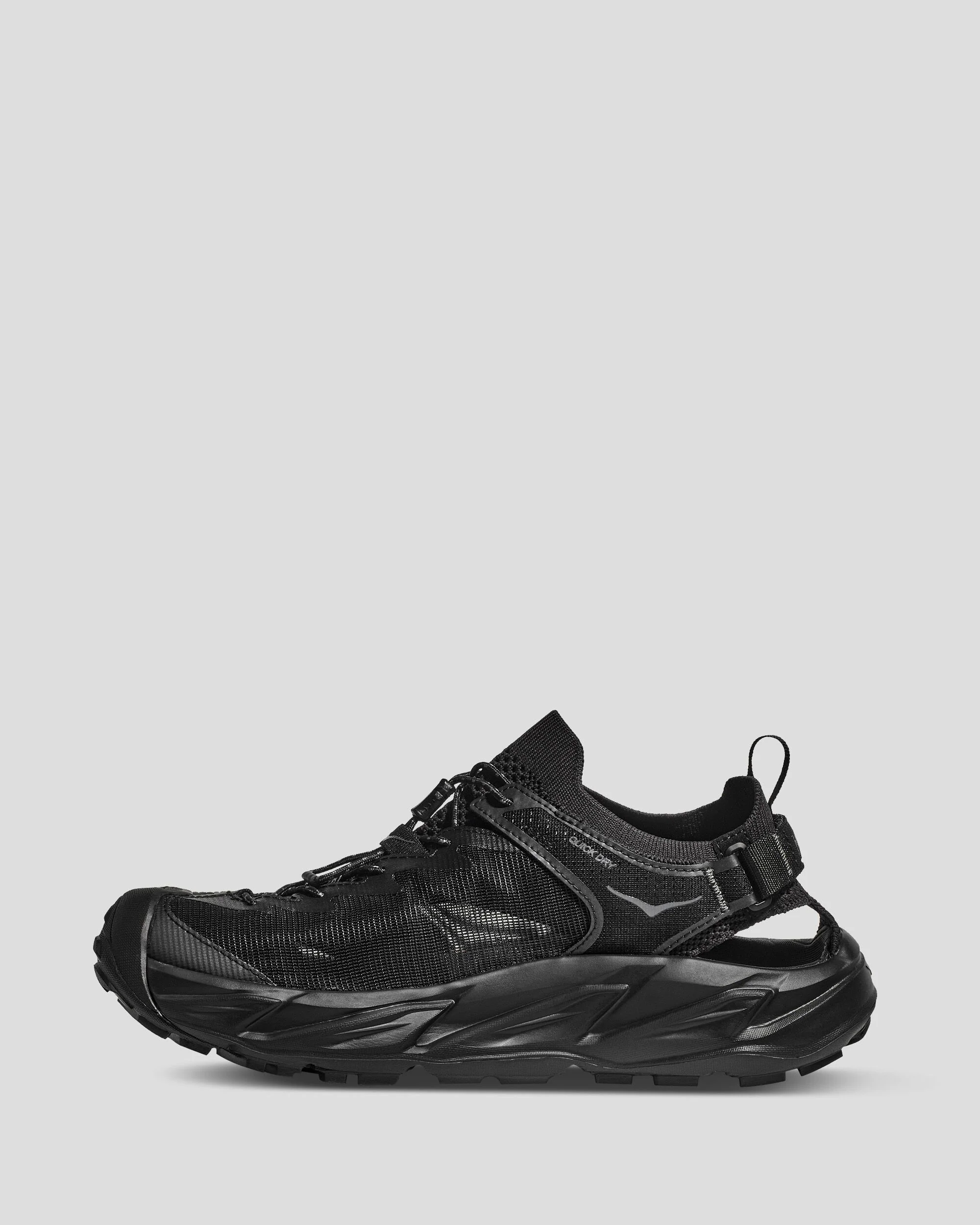 Men's Hoka Hopara Sandals - Black - Image 3