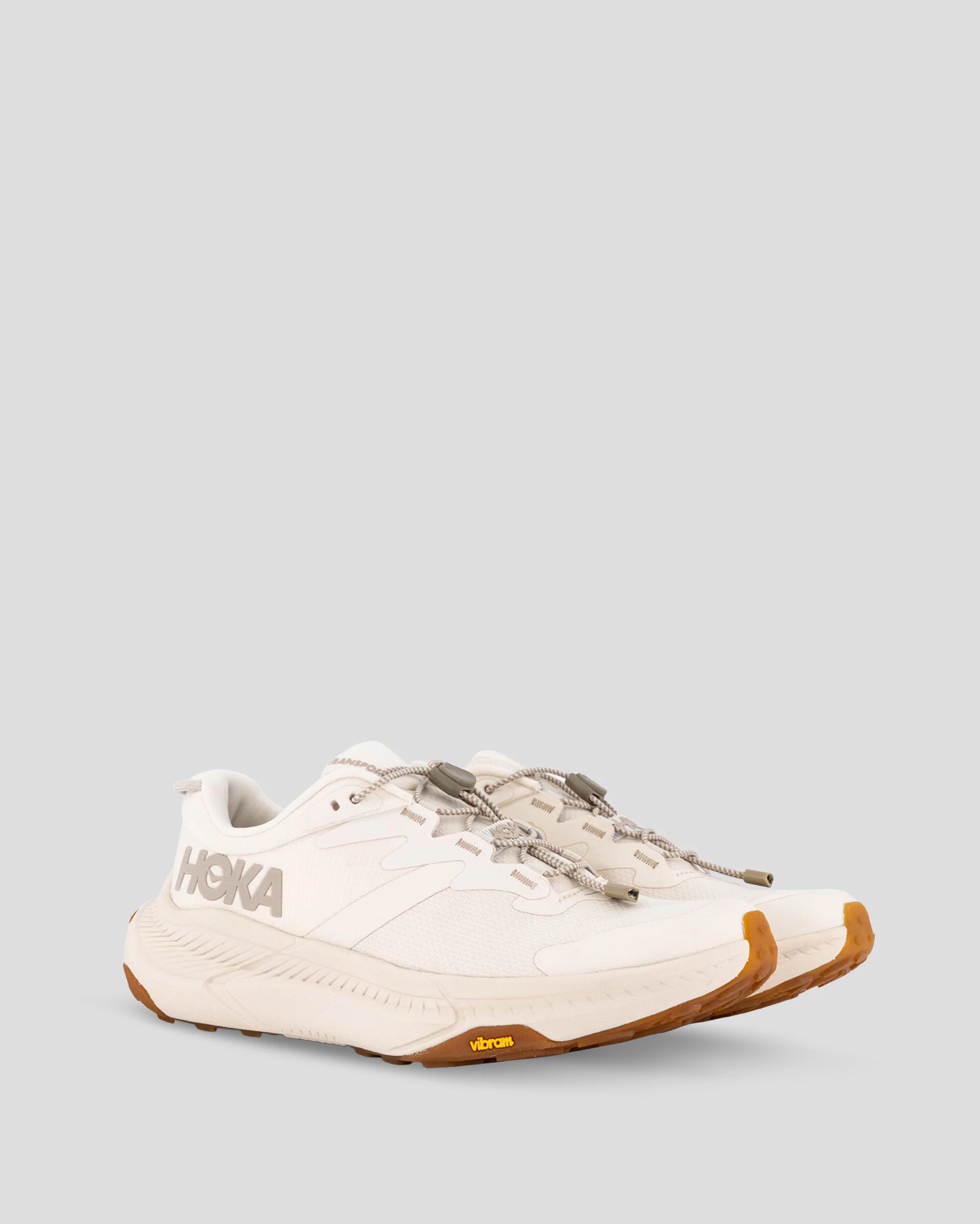 Women's Hoka Transport Walking Shoes - Eggnog - Image 2