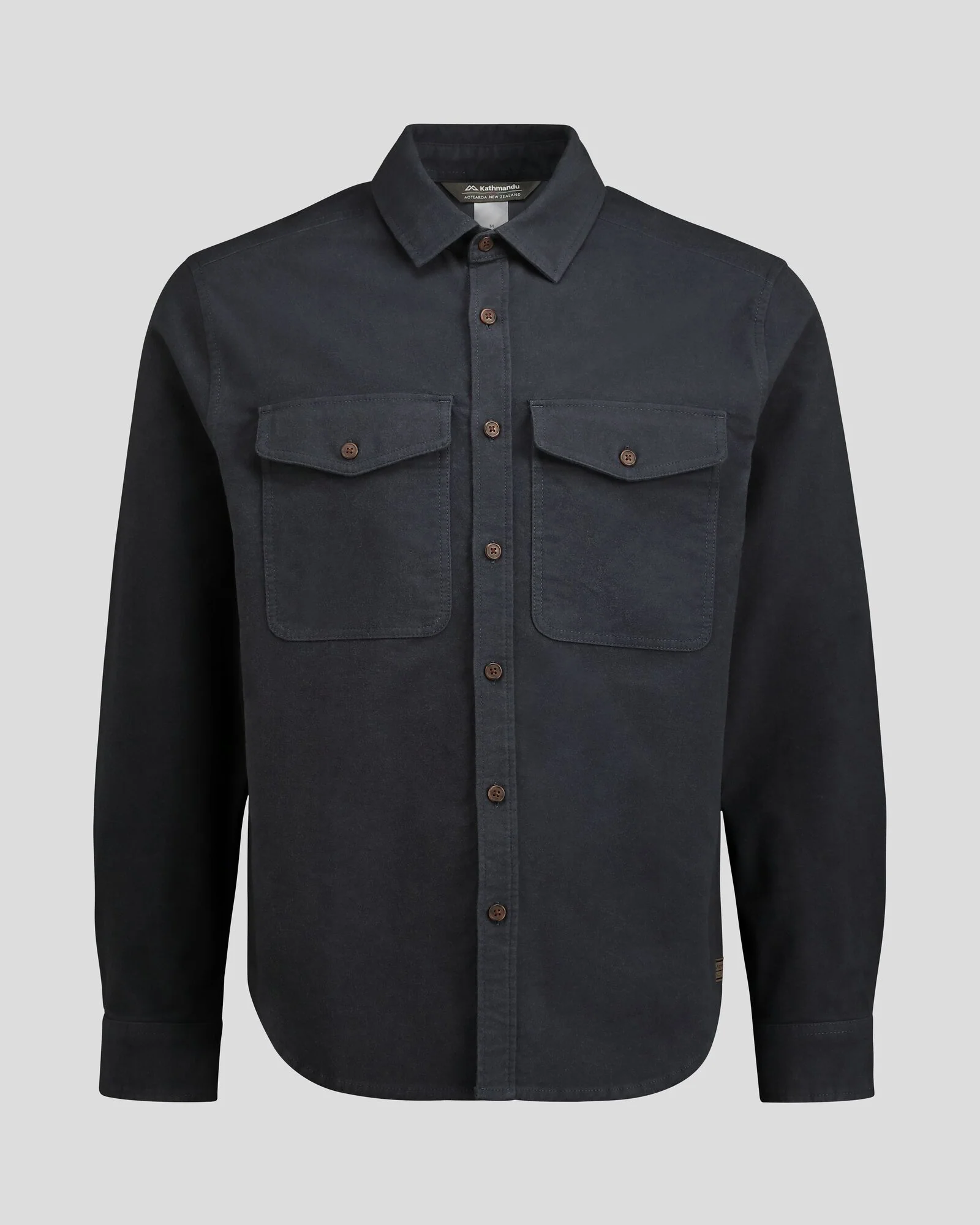 Men's Huntly Moleskin Long Sleeve Shirt - Night - Image 5