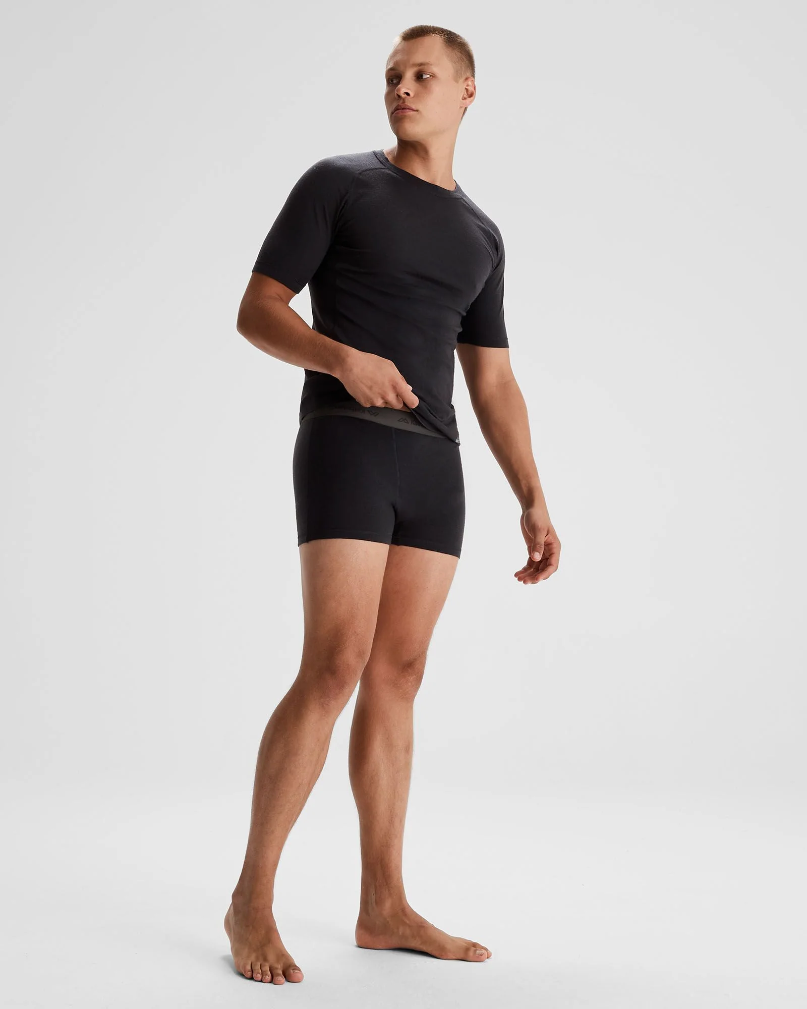 Men's K-Merino 125 4.5 inch Boxer - Black Stingray - Image 2