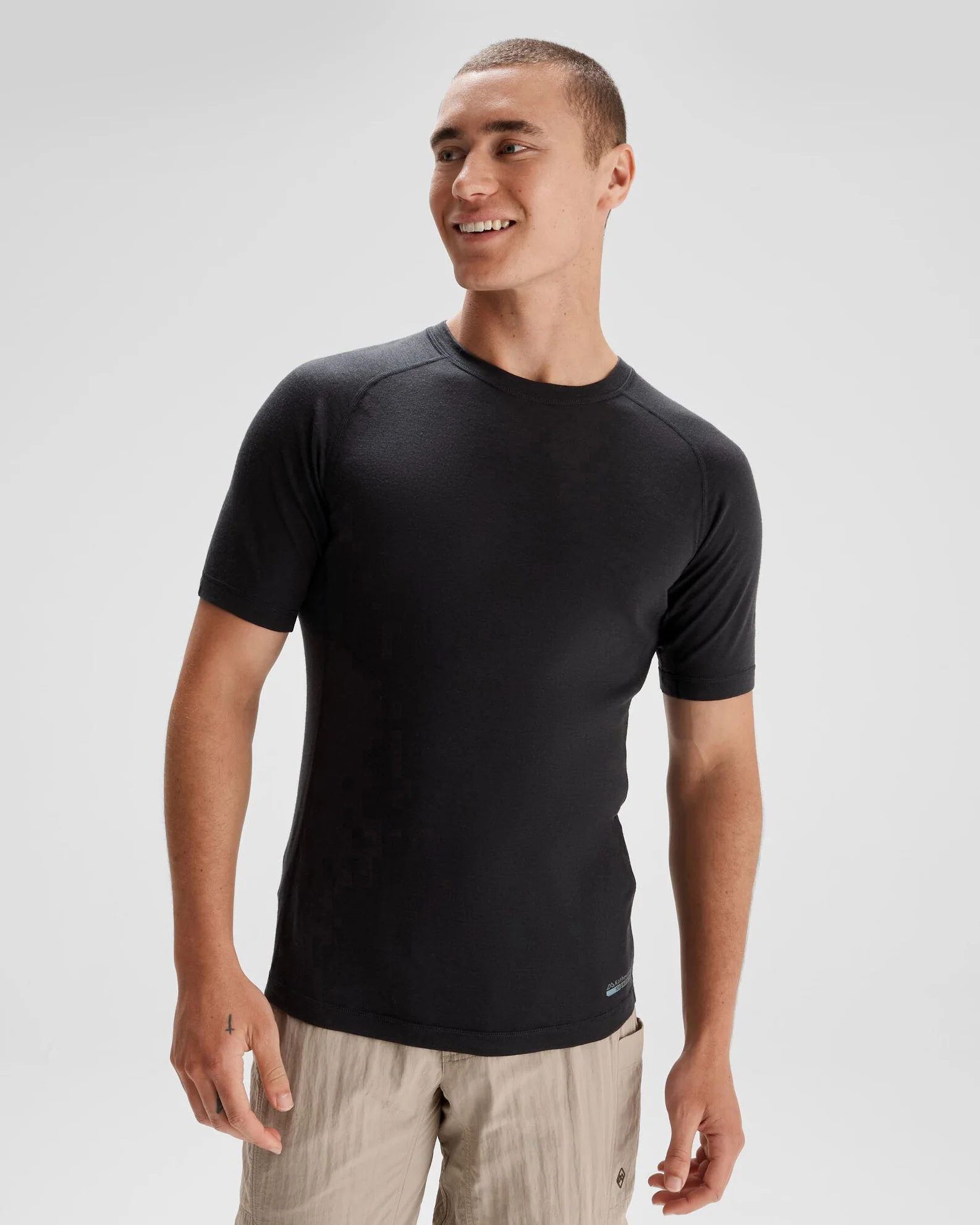 Men's K-Merino 125 Baselayer T-shirt - Black Stingray
