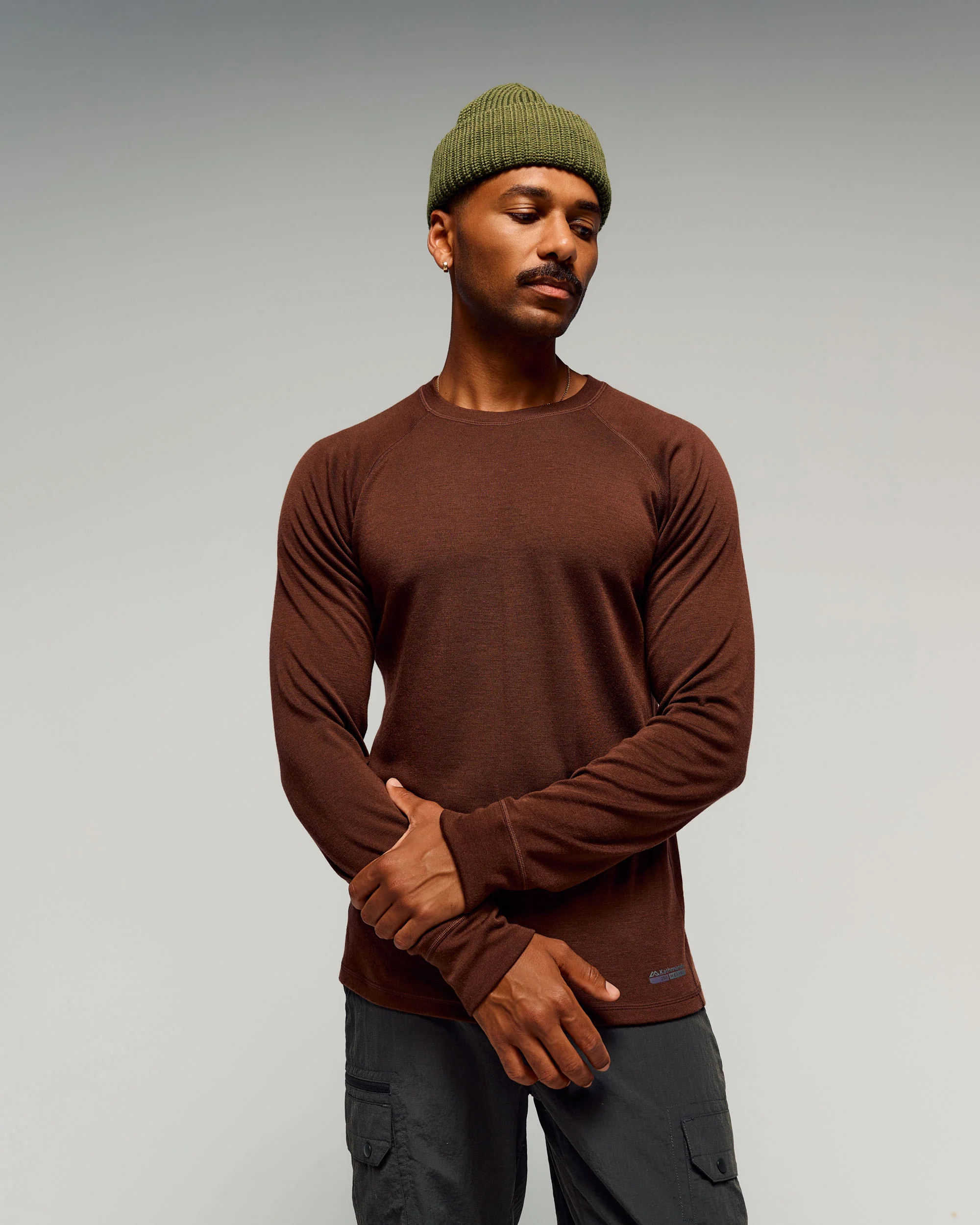 Men's K-Merino 250 Long Sleeve Top - Cocoa