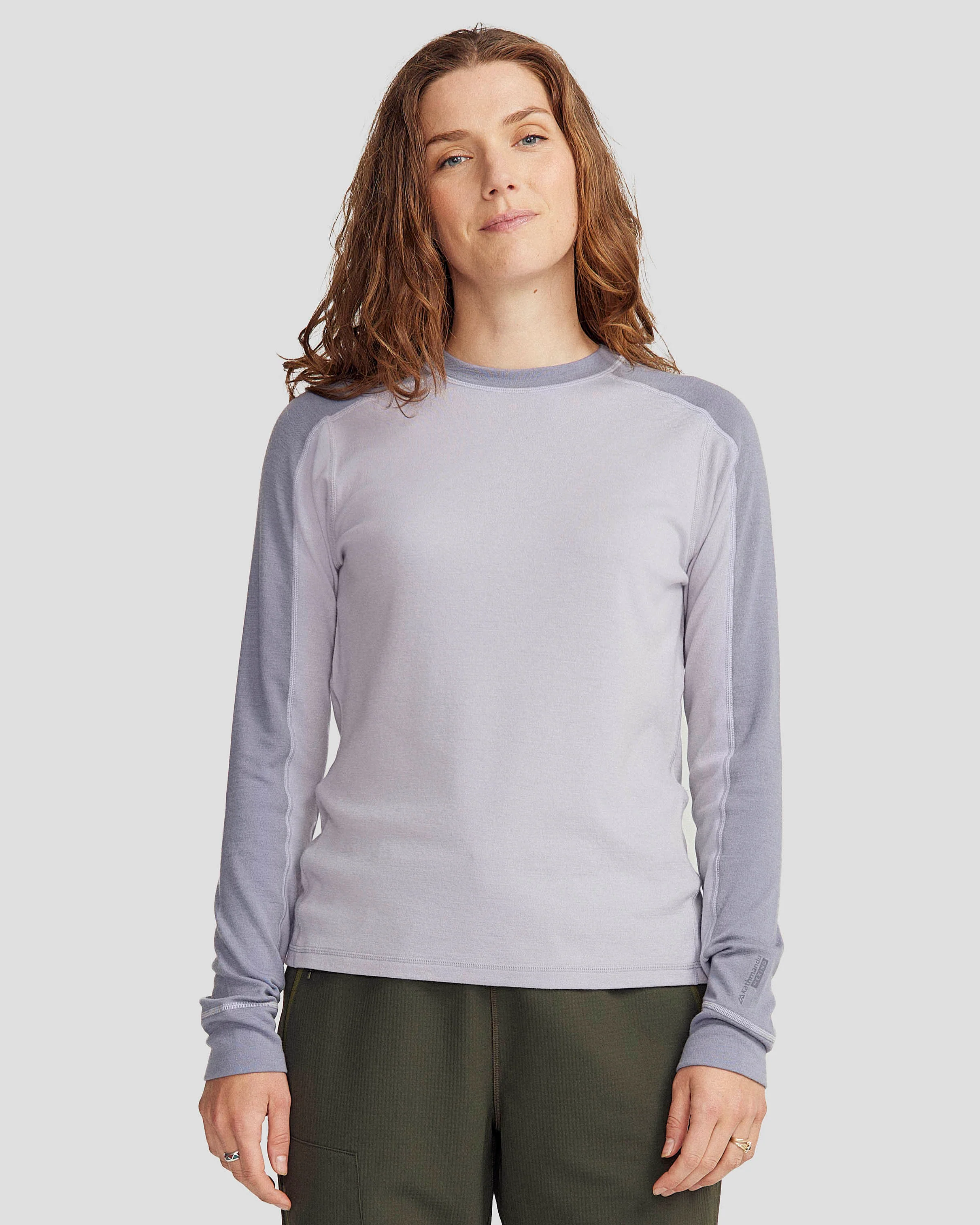 Women's K-Merino 250 Long Sleeve Top - Light Haze/Dark Haze
