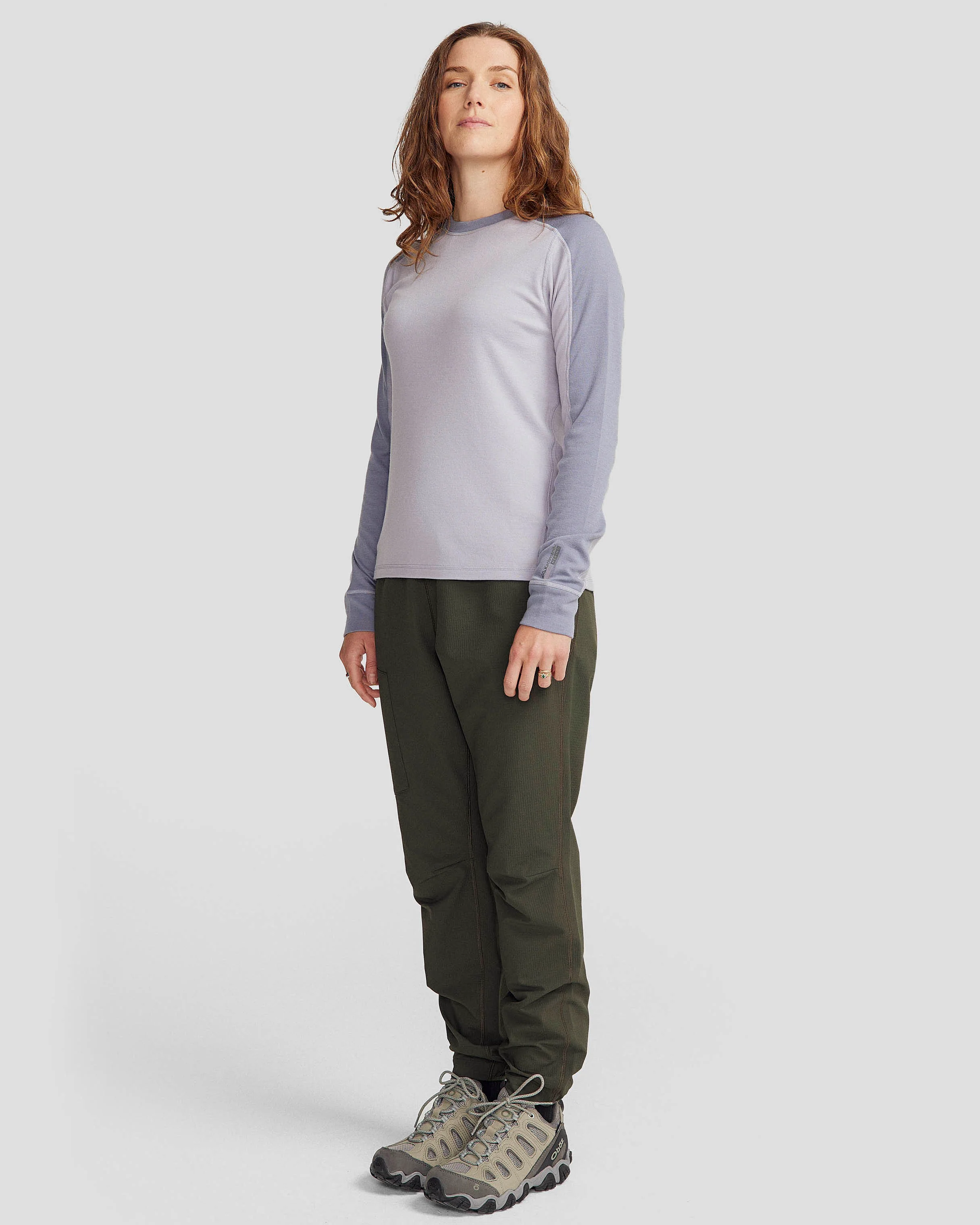 Women's K-Merino 250 Long Sleeve Top - Light Haze/Dark Haze - Image 2