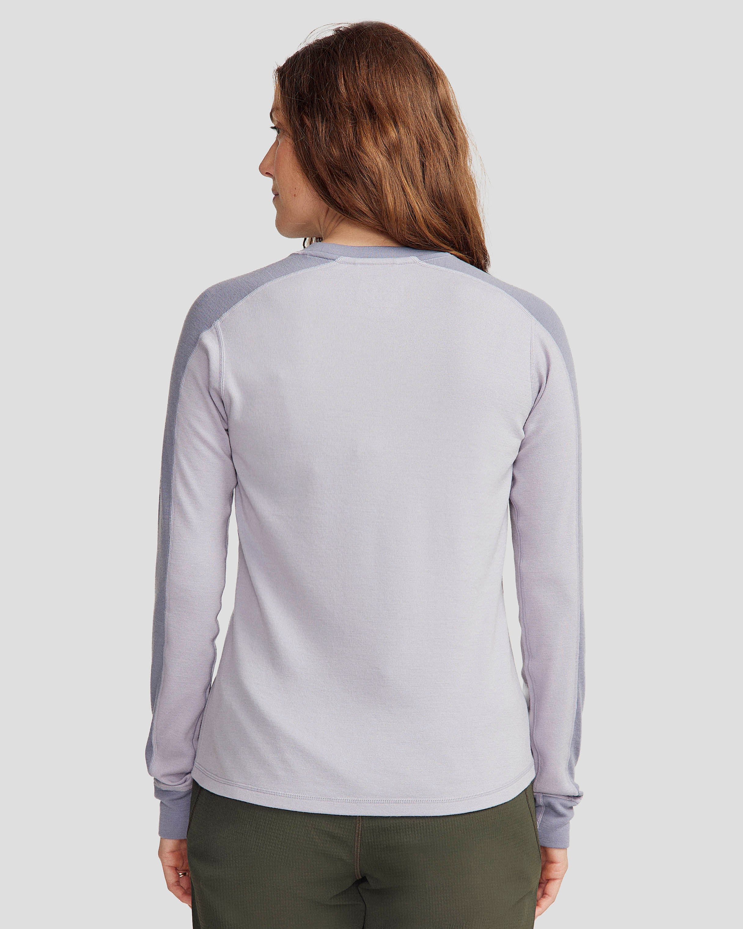 Women's K-Merino 250 Long Sleeve Top - Light Haze/Dark Haze - Image 3