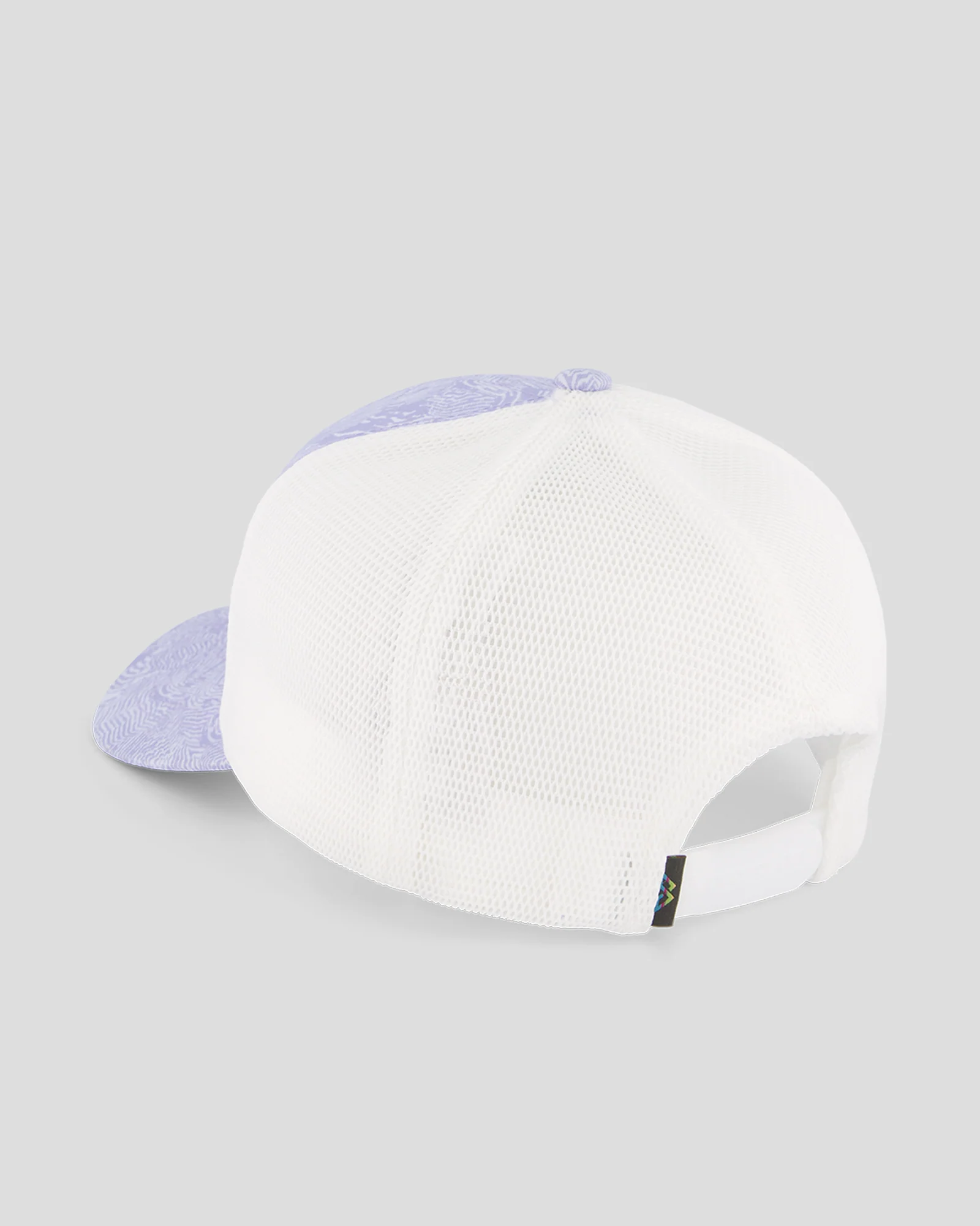 Kids’ Trucker Cap - Lilac Nature Lines Print - Image 2